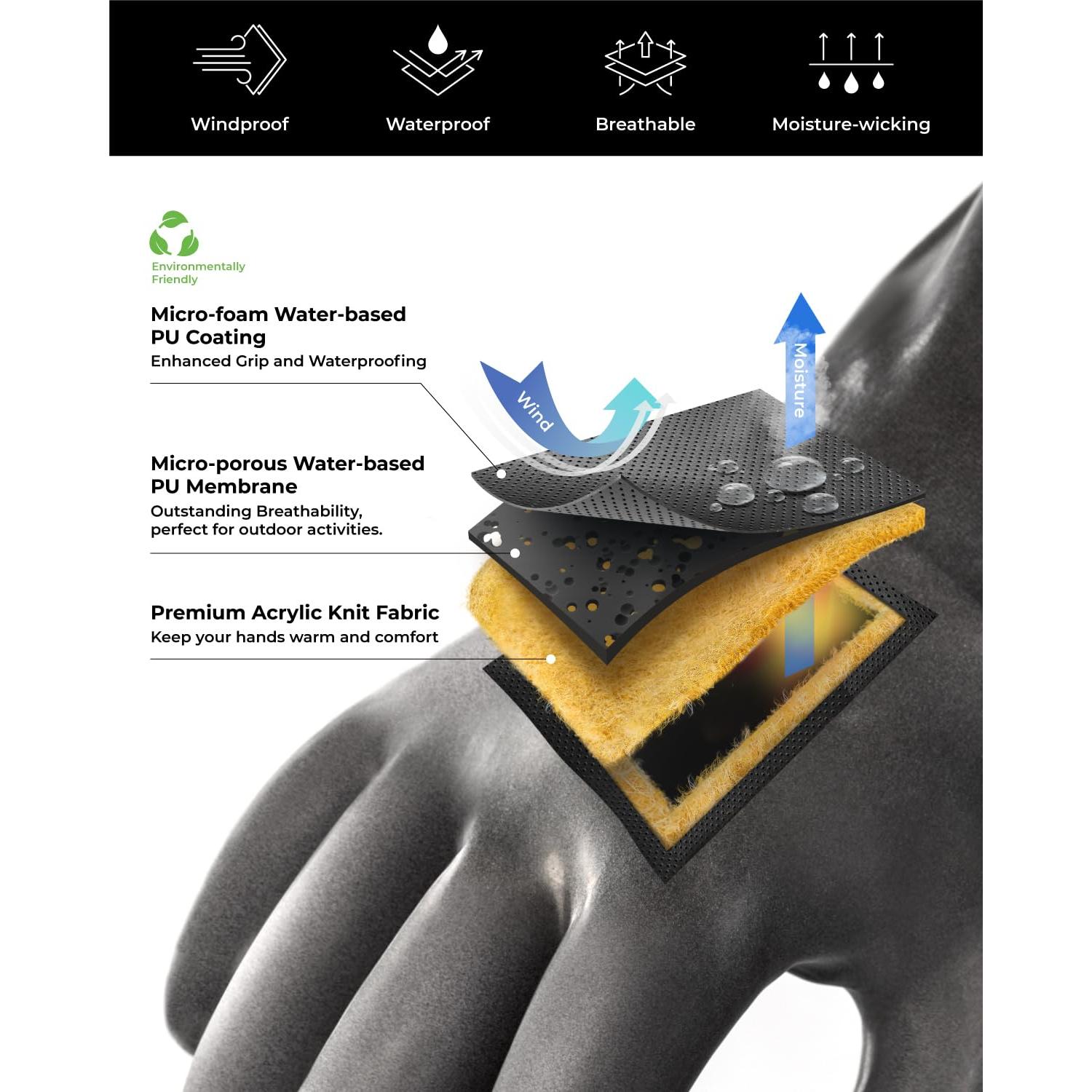 Guantes de Invierno Impermeables Toolant Balaena - Pequeño