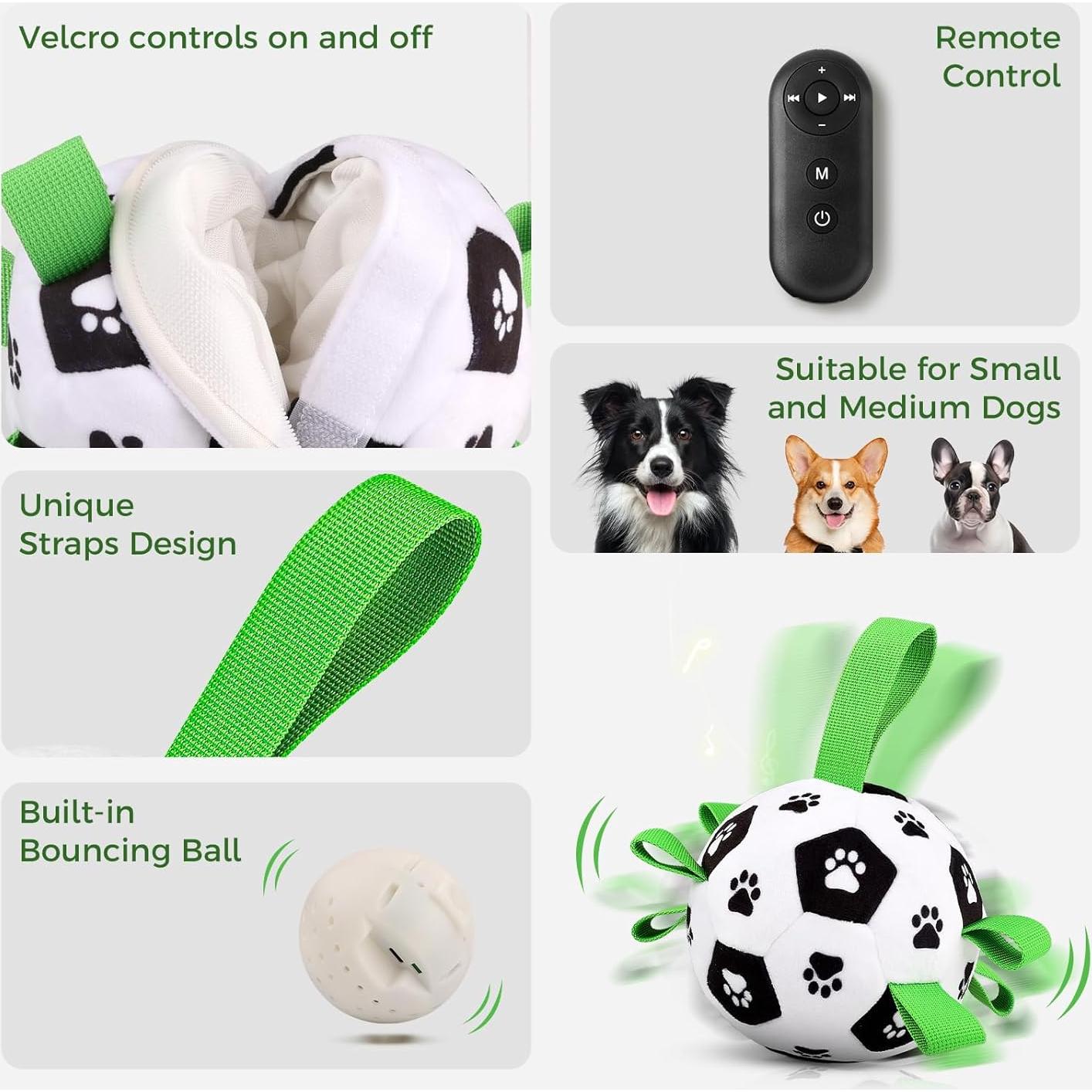 Pelota Interactiva para Perros QDAN con Control Remoto 12.7cm