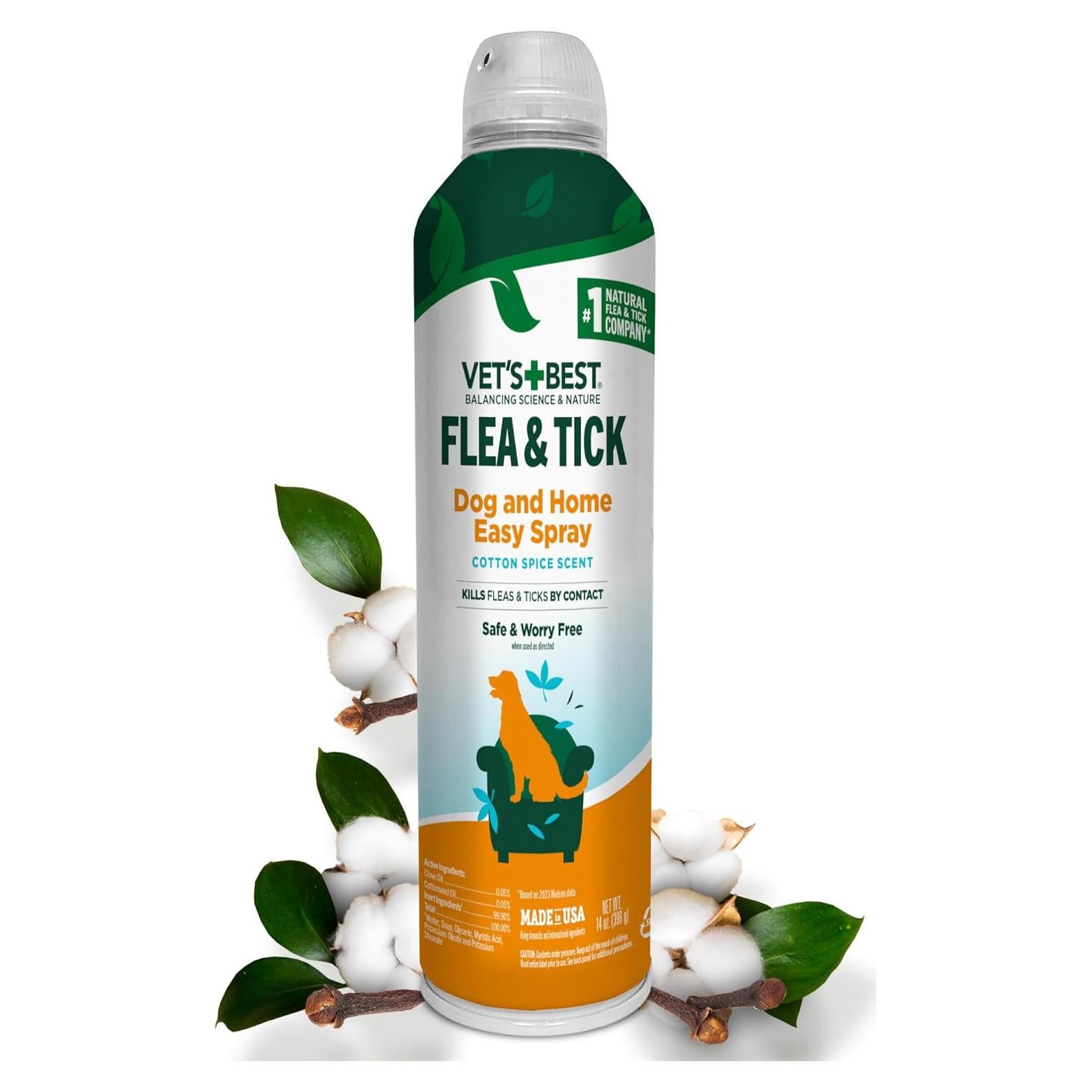 Spray Natural para Pulgas y Garrapatas Vet's Best 396 g