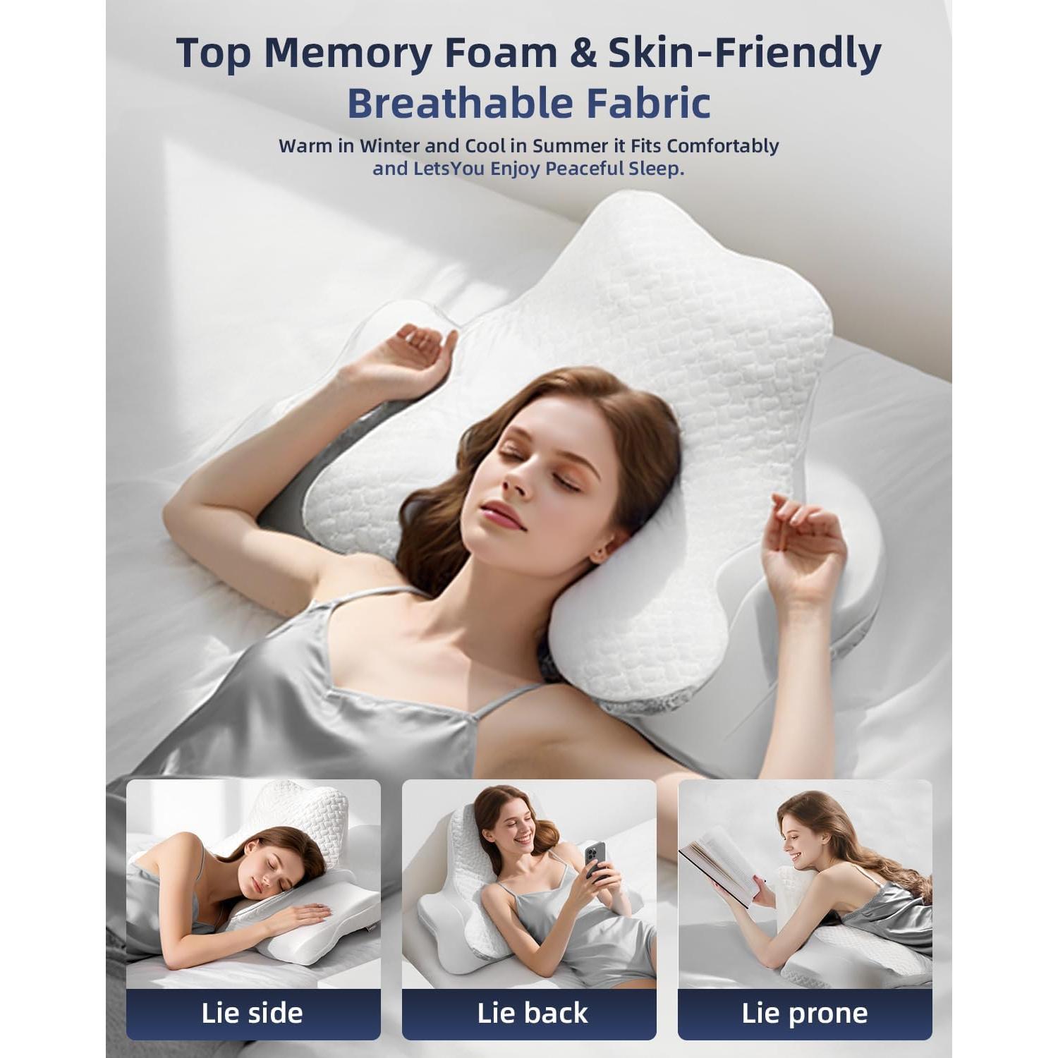 Almohada Cervical DIIKEN de Espuma de Memoria - Soporte Ergonómico