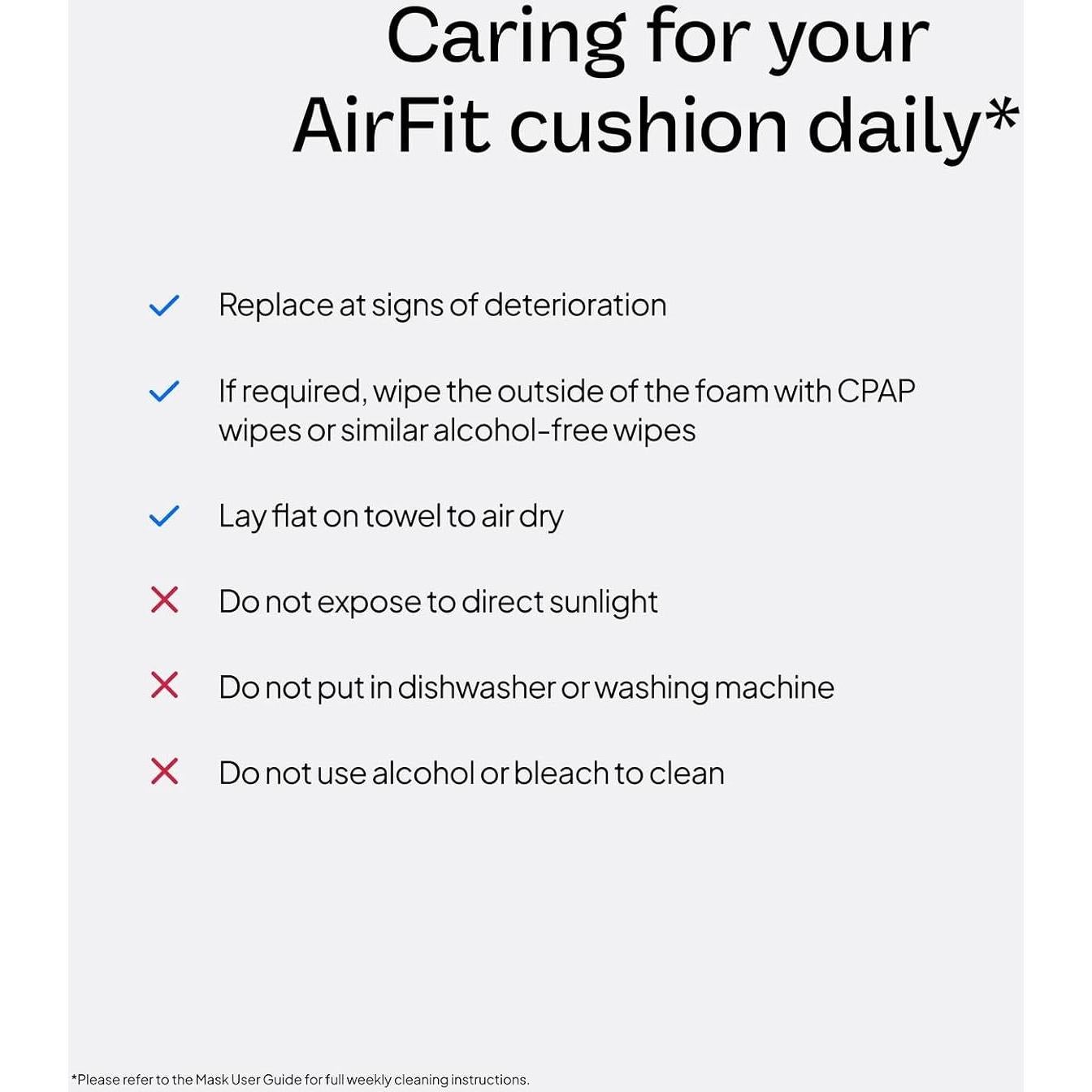 Almohadilla de Reemplazo ResMed AirFit F30i - Pequeña