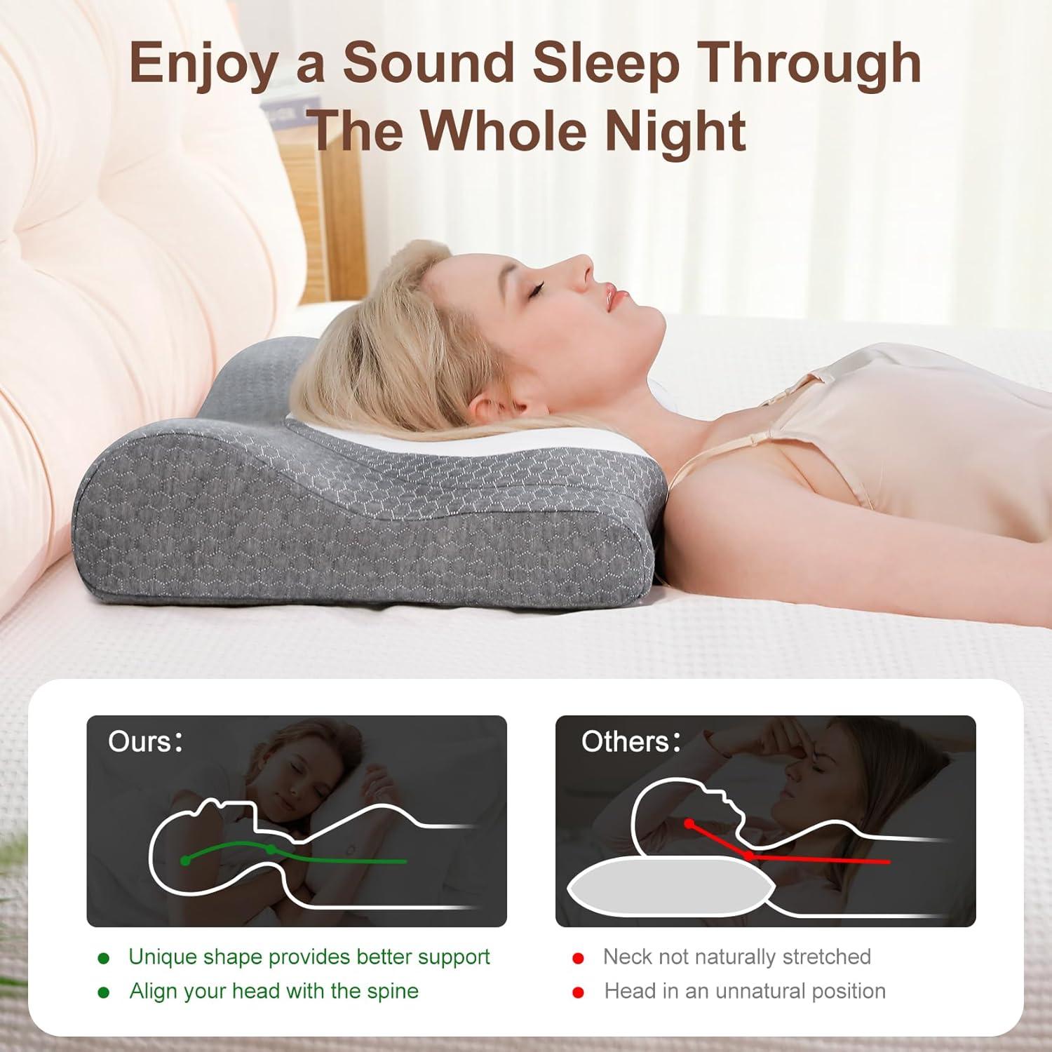 Almohada Cervical Domusensus Ergonómica Espuma Viscoelástica