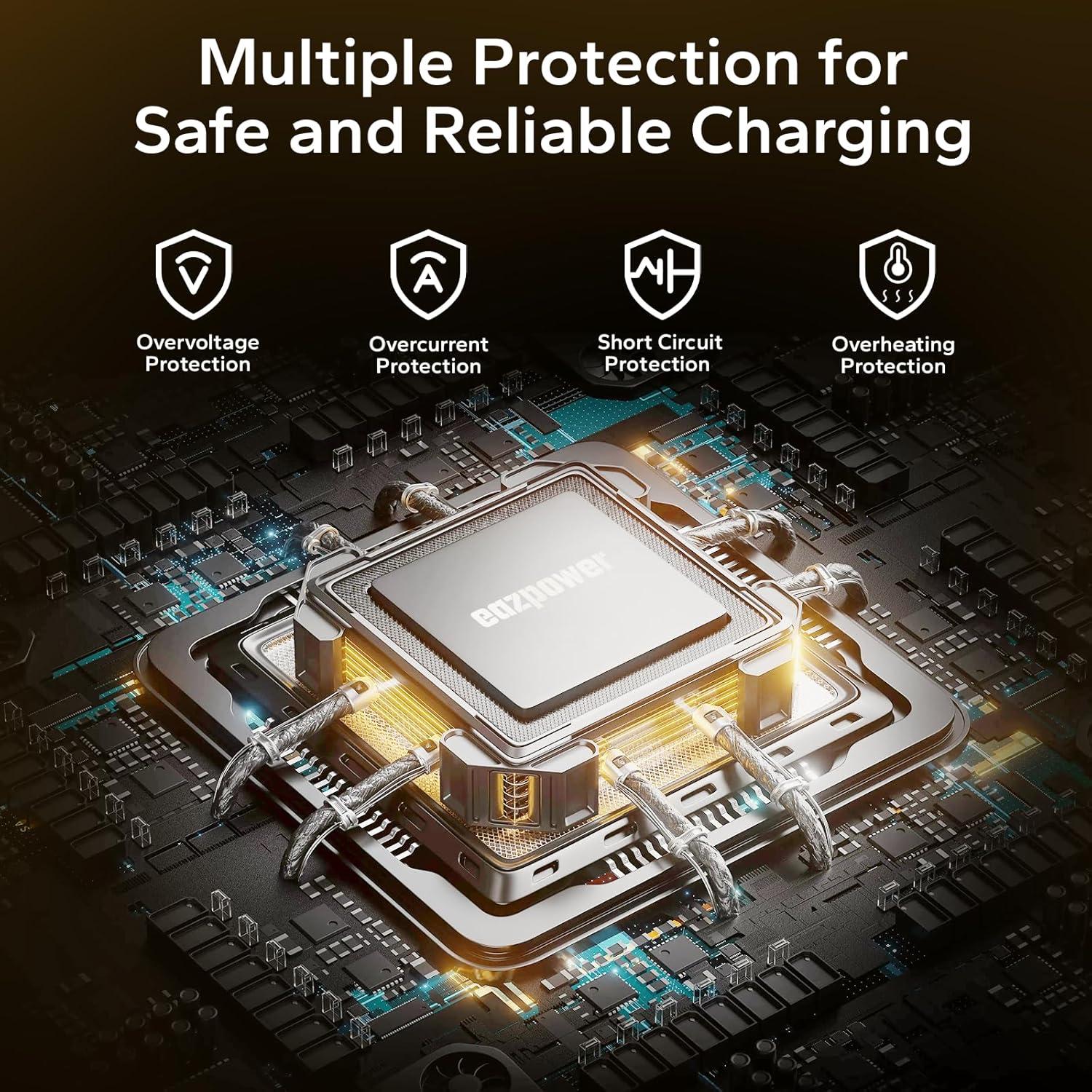 Estación de Carga Inalámbrica 3 en 1 eazpower Gris