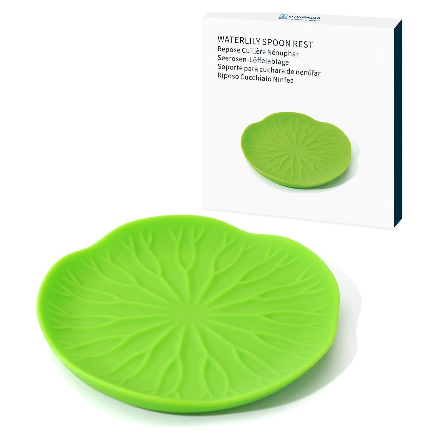 Soporte para Cucharas de Silicona KITCHENDAO - Lirio de Agua - 15x12cm