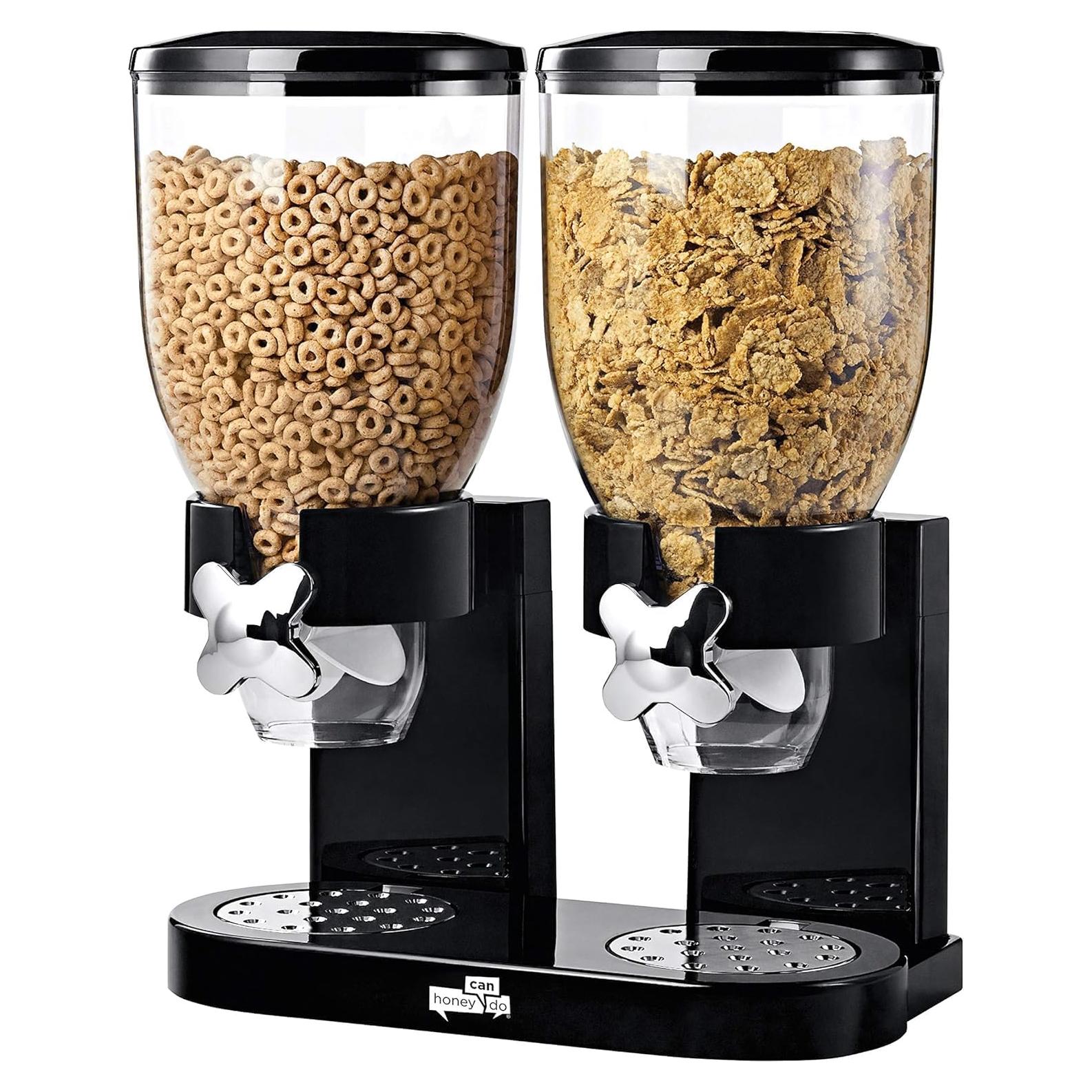 Dispensador de Comida Seca U-QE Doble Control 495 g Negro/Cromo
