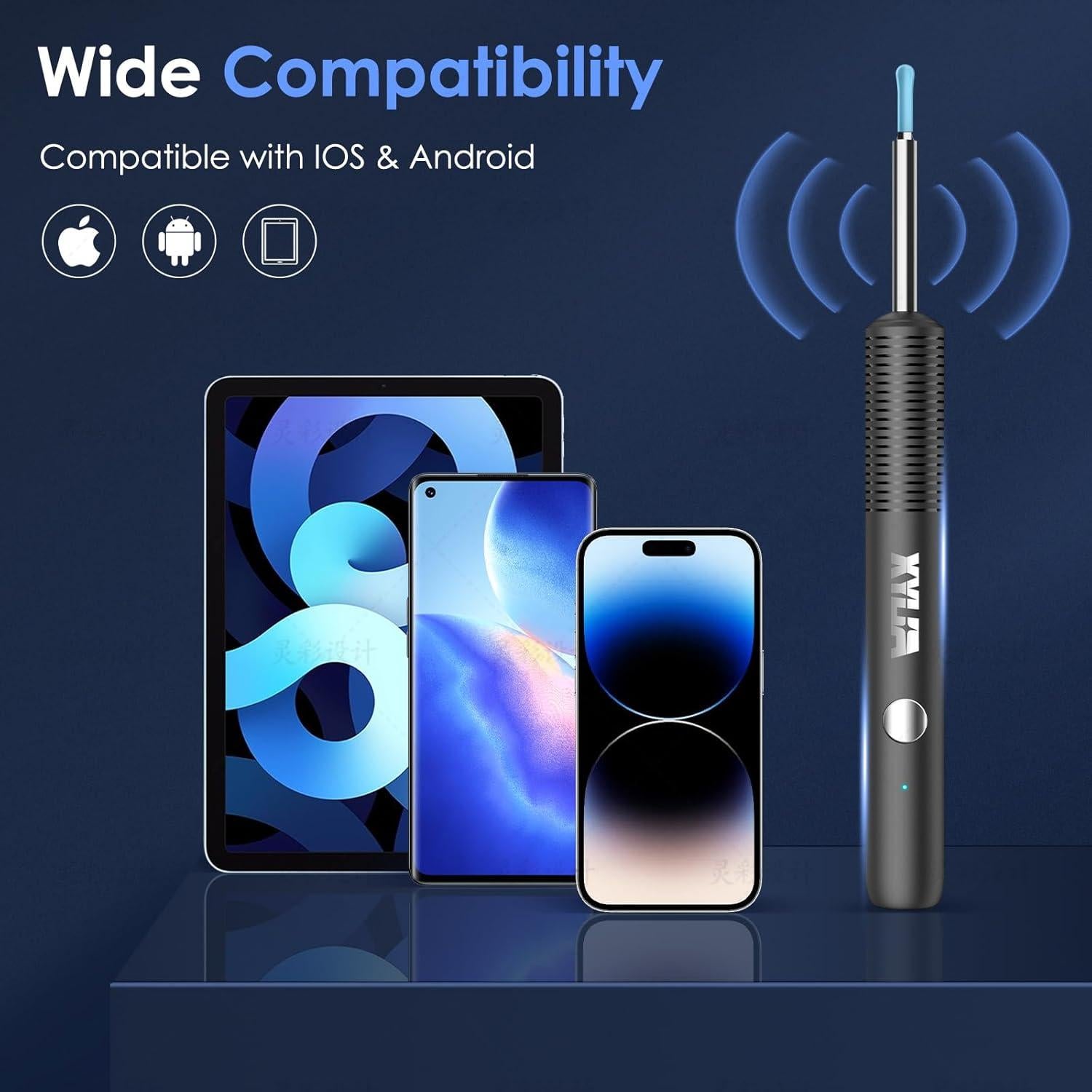 Kit de Eliminación de Cerumen Xylla con Cámara HD 1920P y 12 PZS