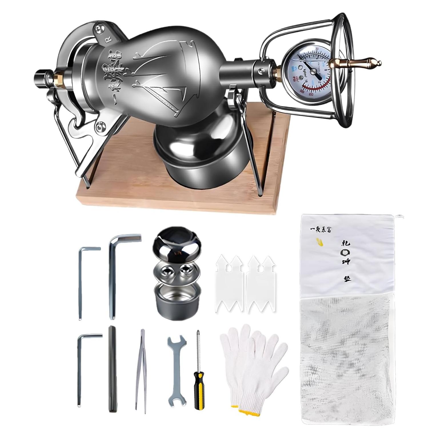 Máquina de Palomitas ZZYYZZ 260ml Acero Inoxidable Retro