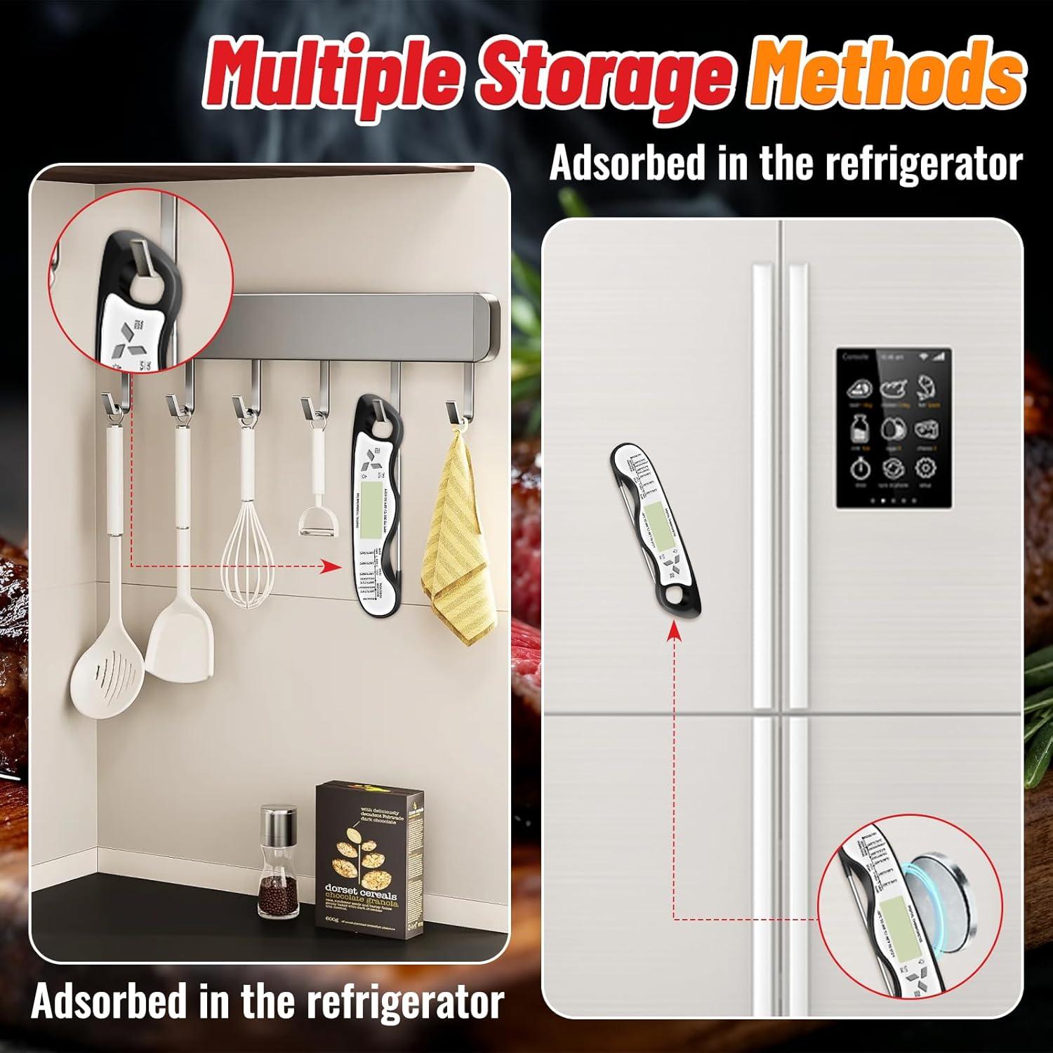 Termómetro Digital de Carne Jamestry IP67 con Retroiluminación