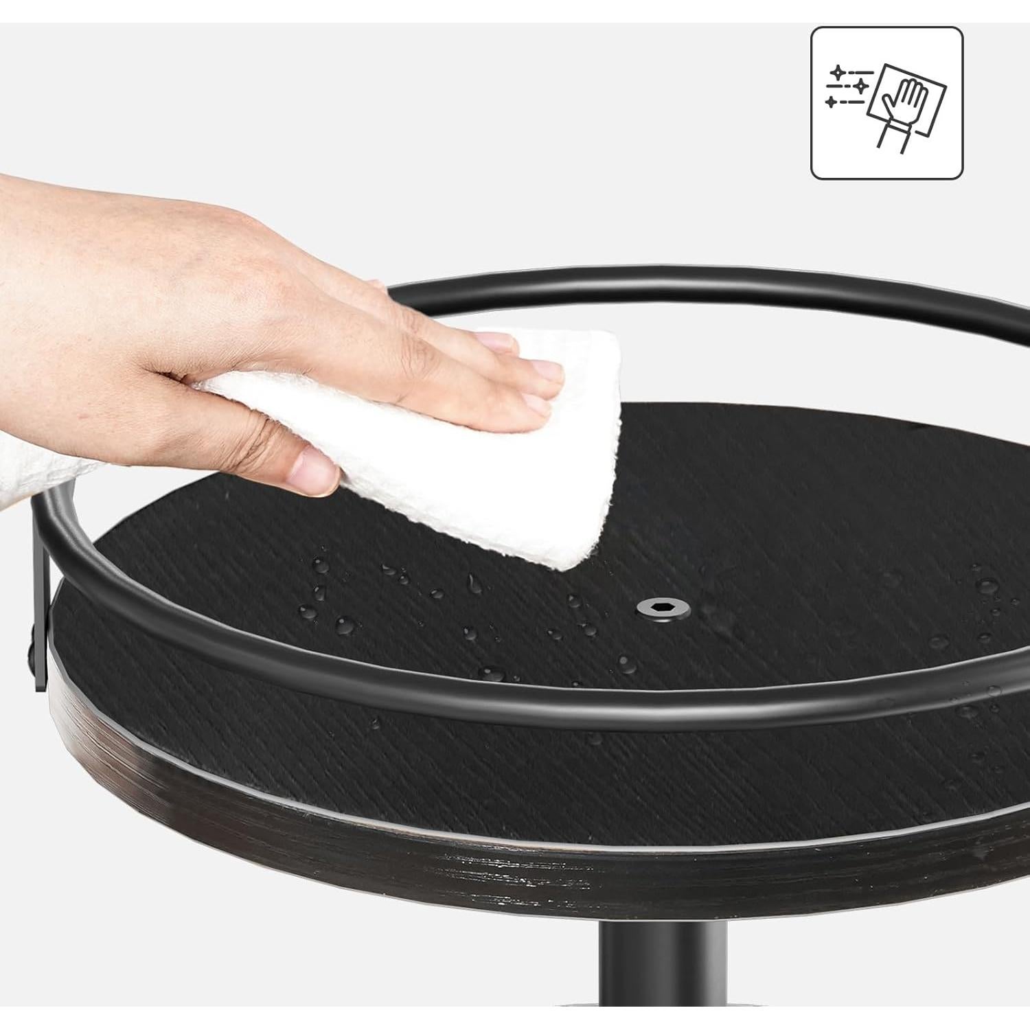 Organizador de Especias Giratorio HOOBRO 3 Niveles Negro