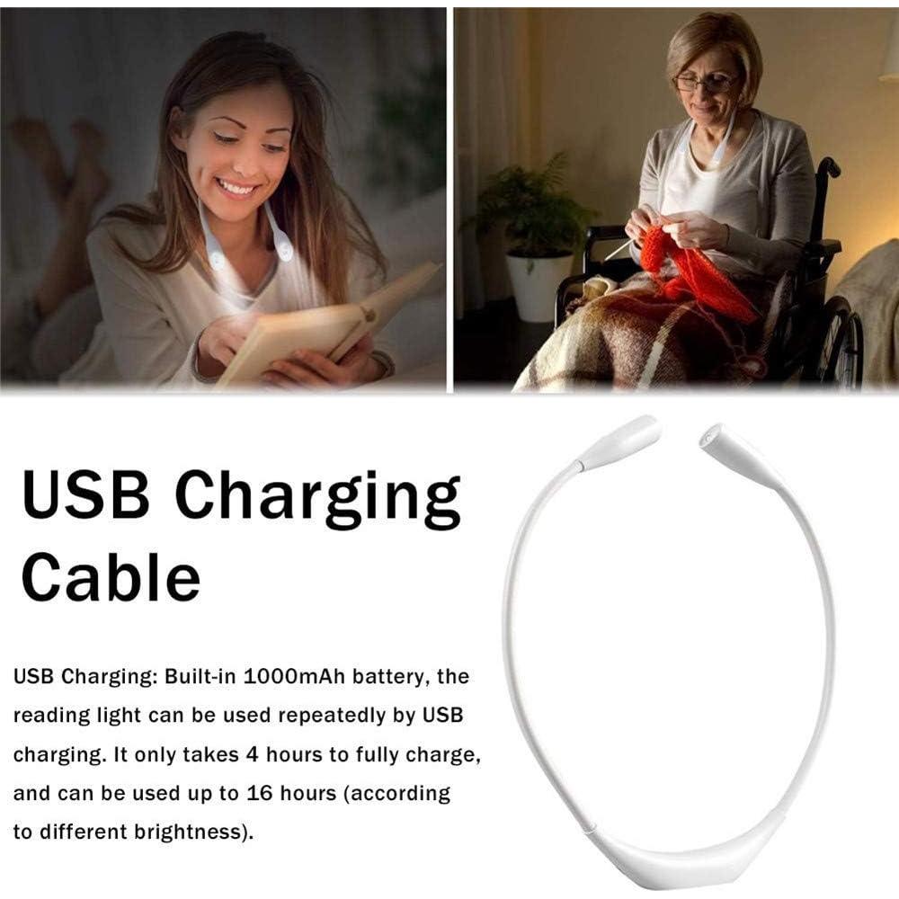 Luz de Lectura Flexible QEBIDUM, 3 Niveles de Brillo, USB