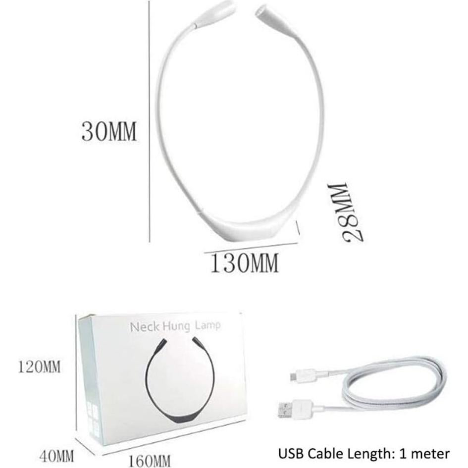 Luz de Lectura Flexible QEBIDUM, 3 Niveles de Brillo, USB