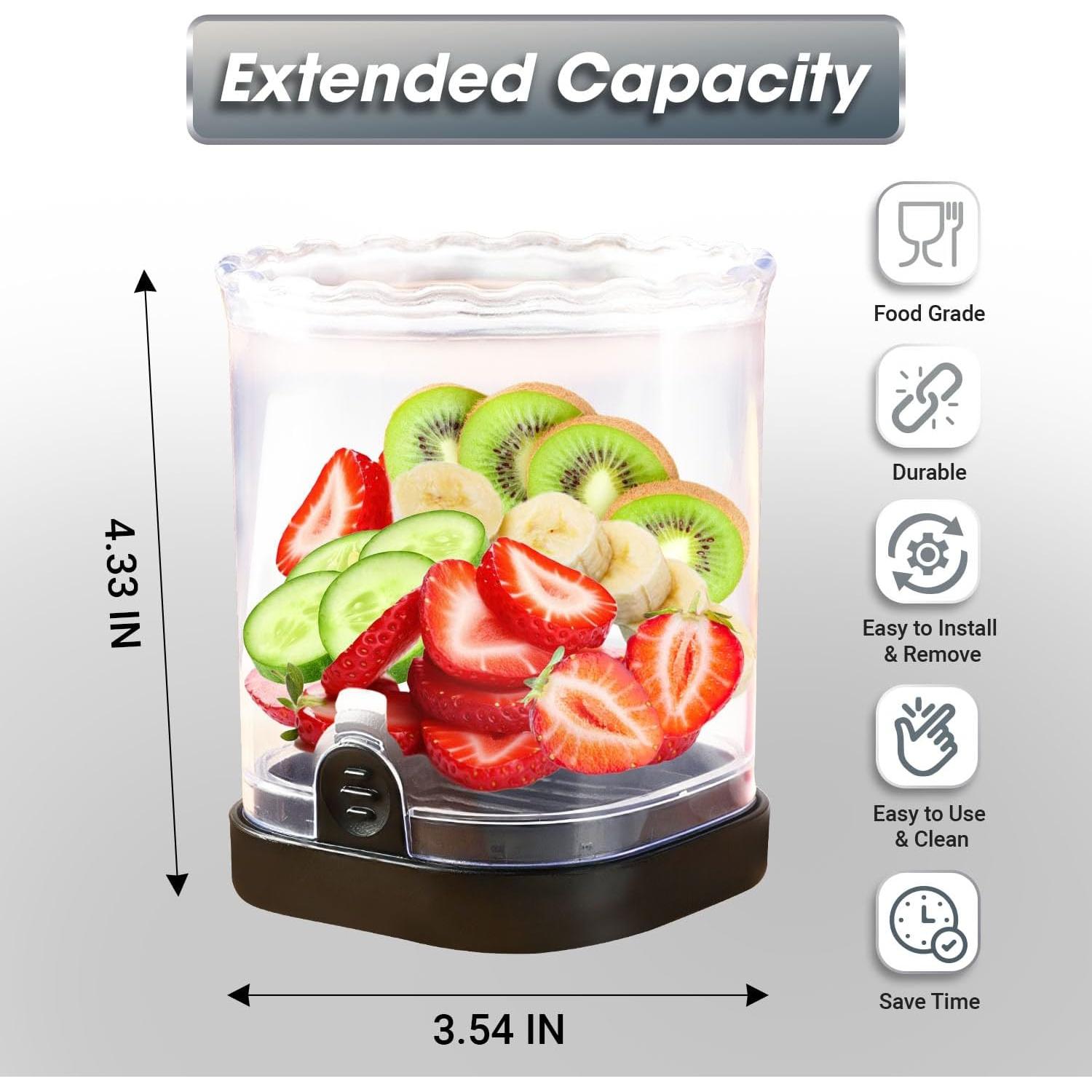 Cortador de Taza 365Home para Frutas y Verduras - Negro