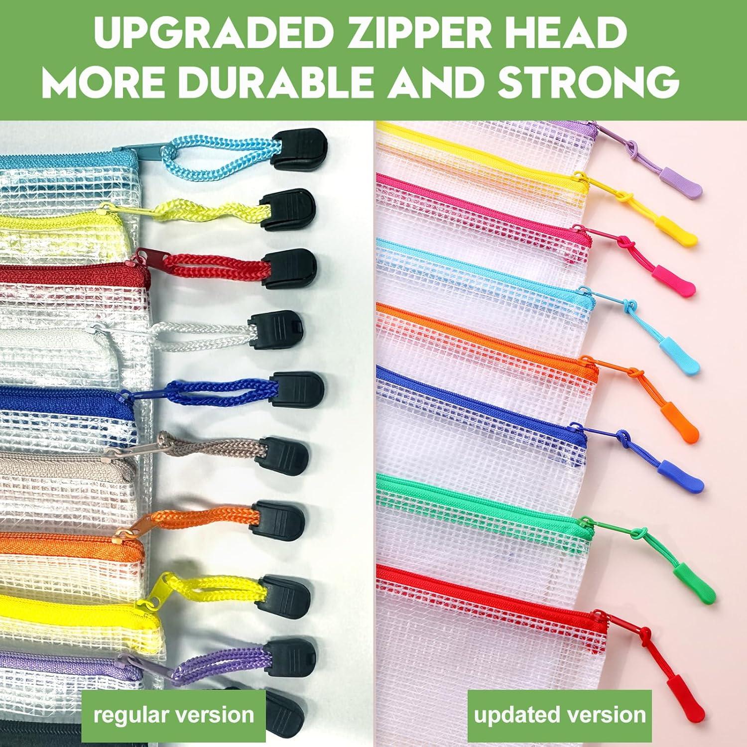 24 Bolsas de Archivo A3 con Cremallera YOPCDJ - Malla Reutilizables