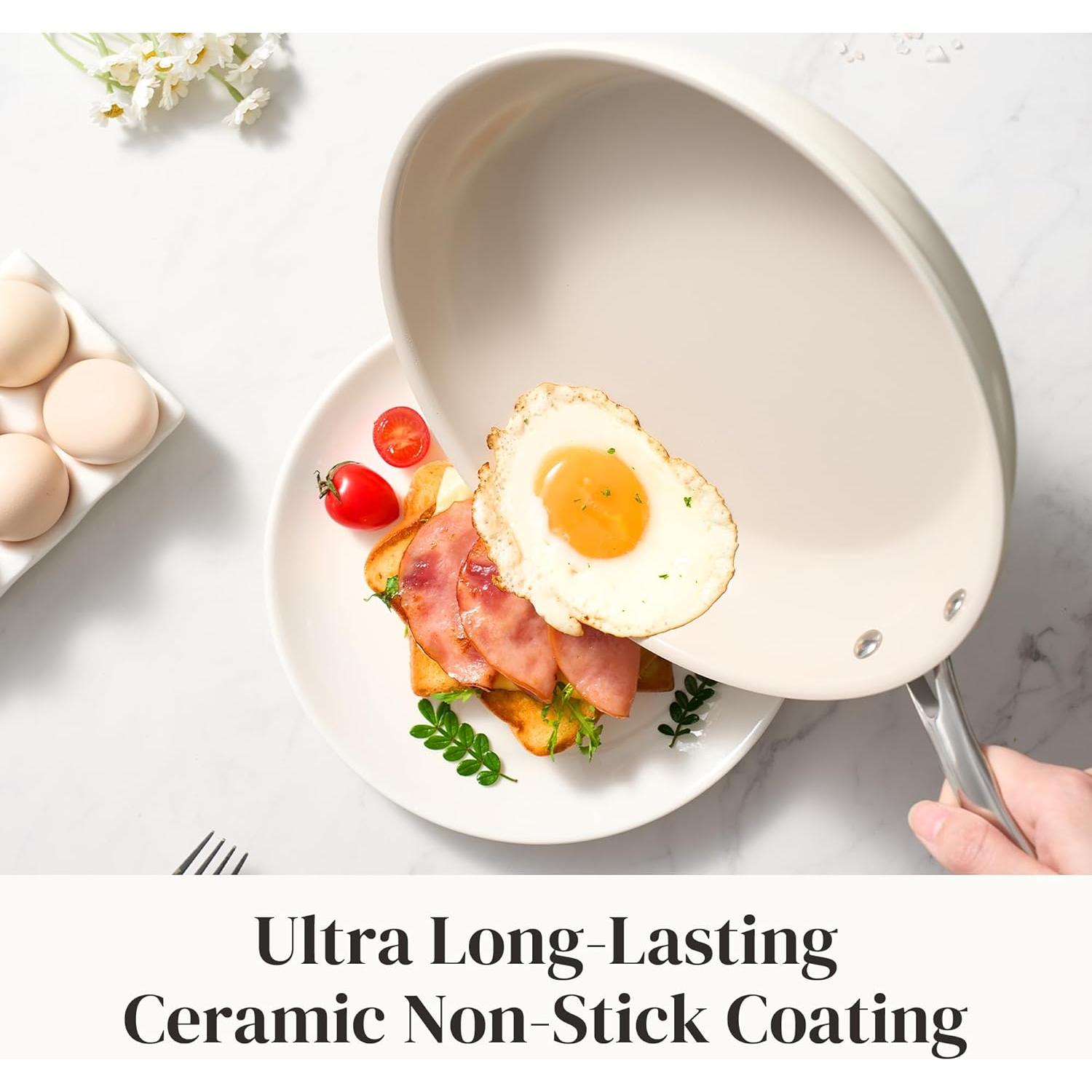 Juego de Sartenes Cerámicas Redchef 6 Piezas Beige 20.3-27.9 cm