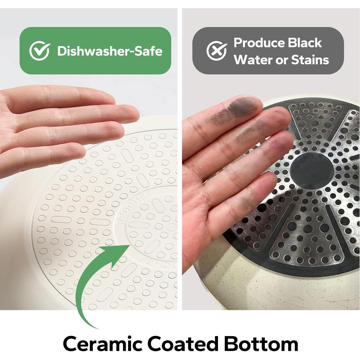 Juego de Sartenes Cerámicas Redchef 6 Piezas Beige 20.3-27.9 cm