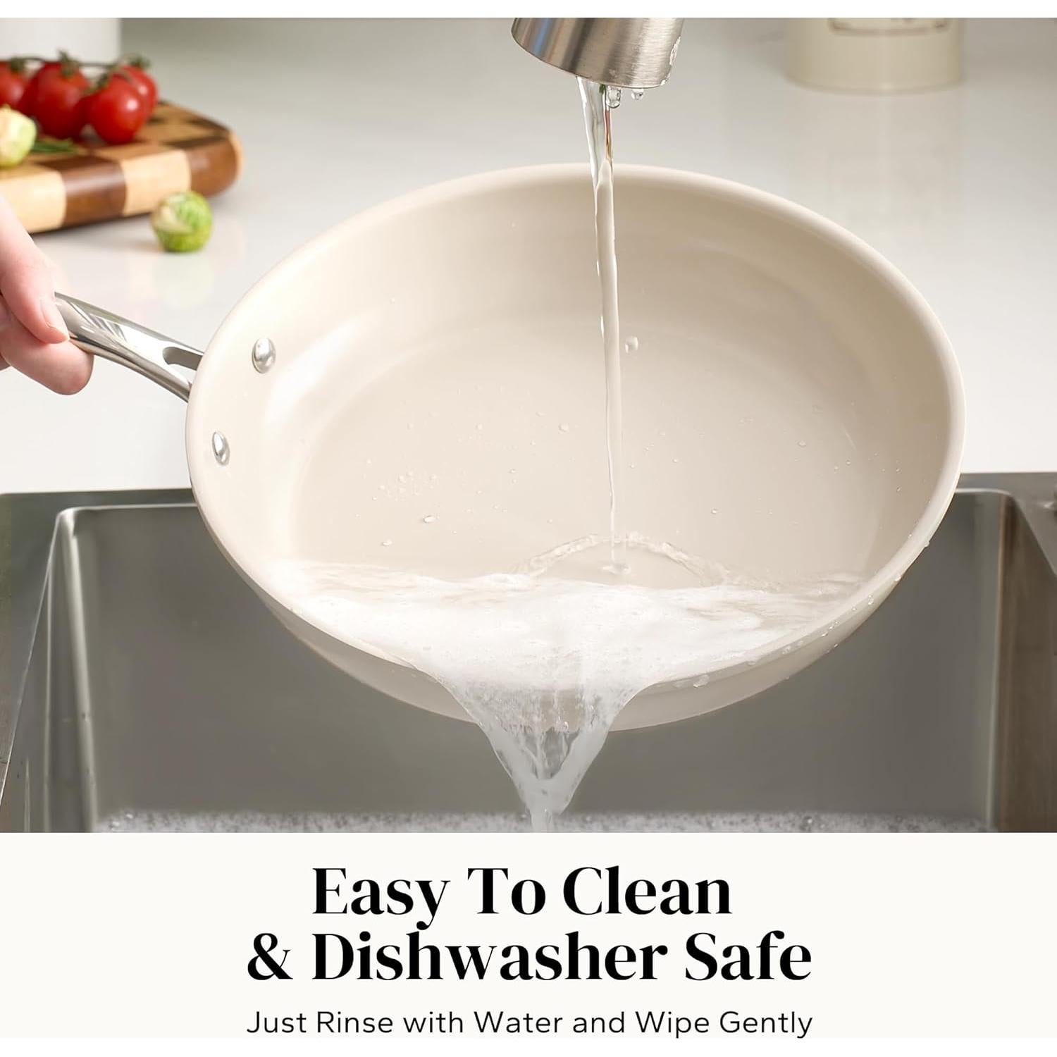 Juego de Sartenes Cerámicas Redchef 6 Piezas Beige 20.3-27.9 cm