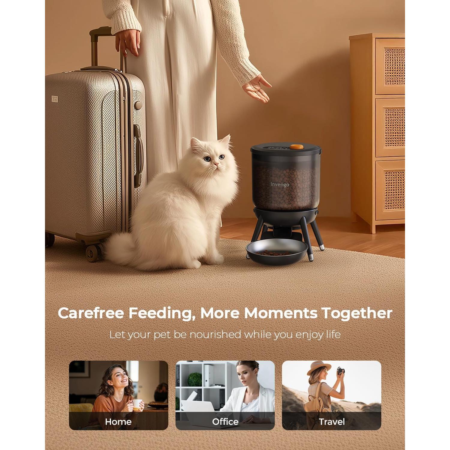 Comedero Automático Invengo PTM-40A3 para Gatos 3L