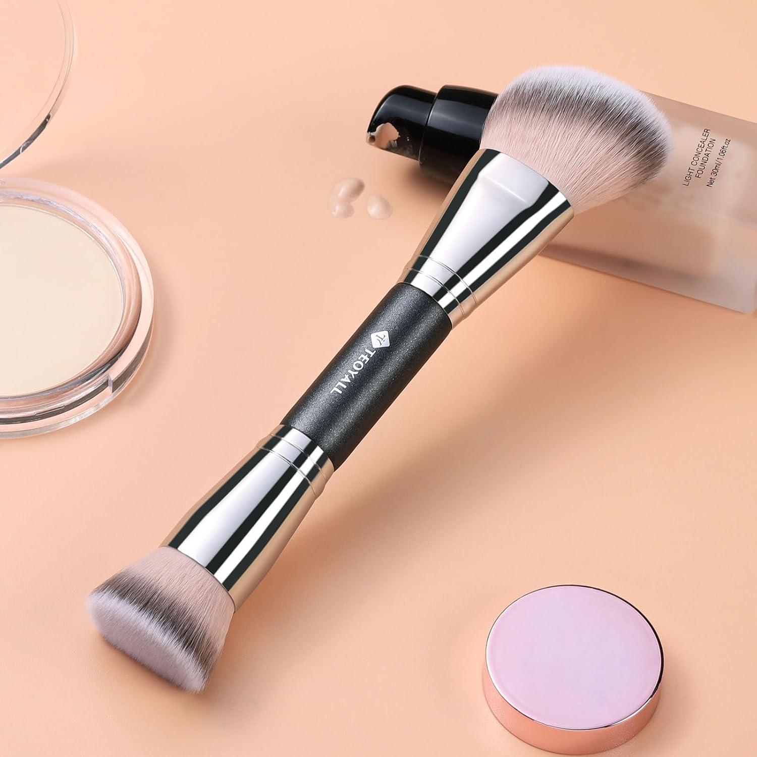 Pincel de Contorno Doble Cara TEOYALL - Punta Plana y Angulada