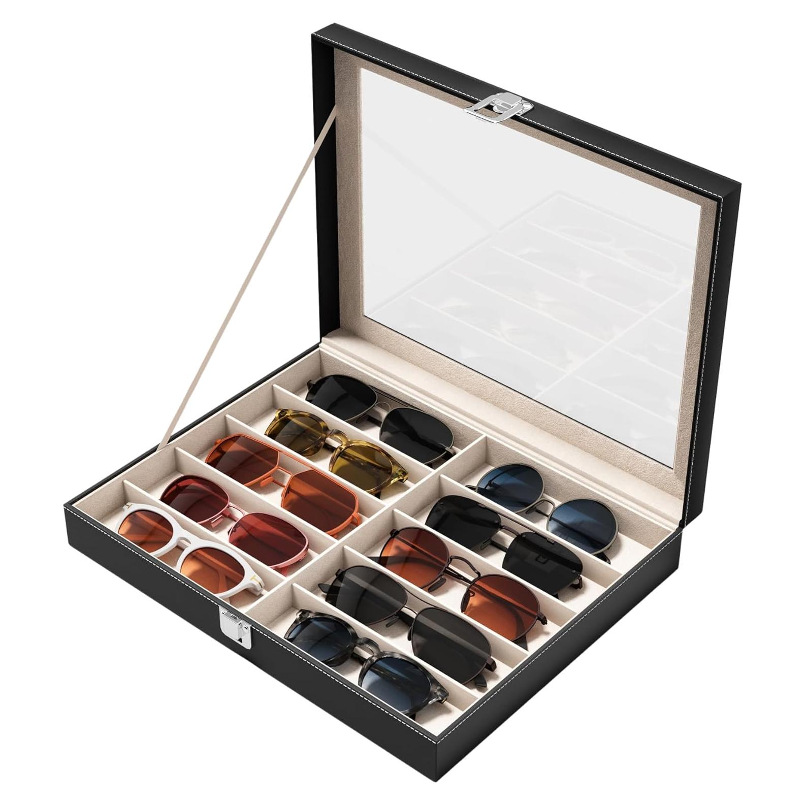 Organizador de Gafas de Sol NEWLOOP 10 Ranuras Negro