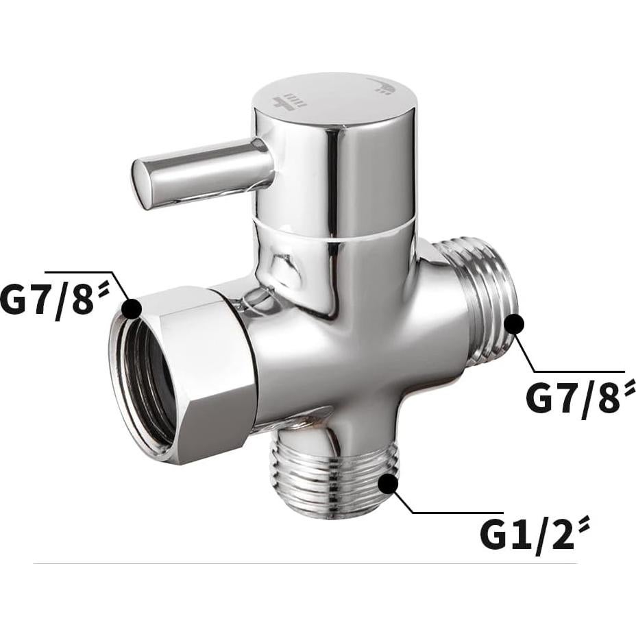 Válvula de Desvío de Ducha TONGNIDA G1/2" Latón Cromado