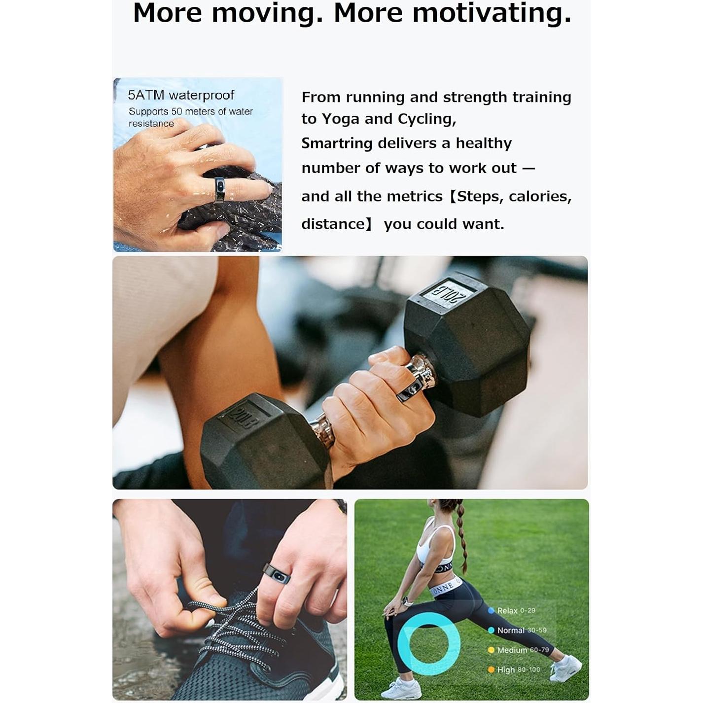 Anillo Inteligente cnBro R08 Monitoreo Salud y Fitness