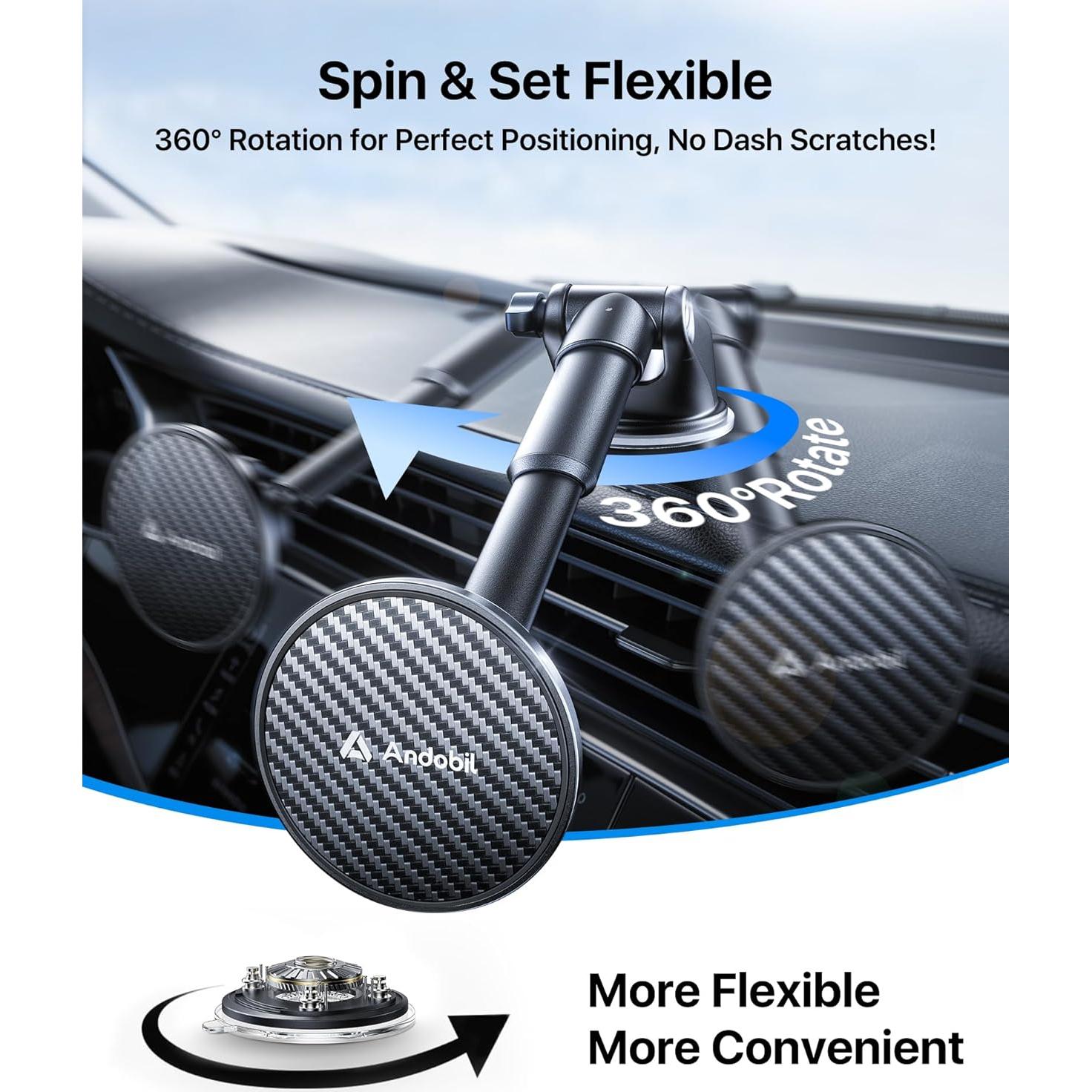 Soporte Magnético 3 en 1 Andobil para Teléfono de Coche