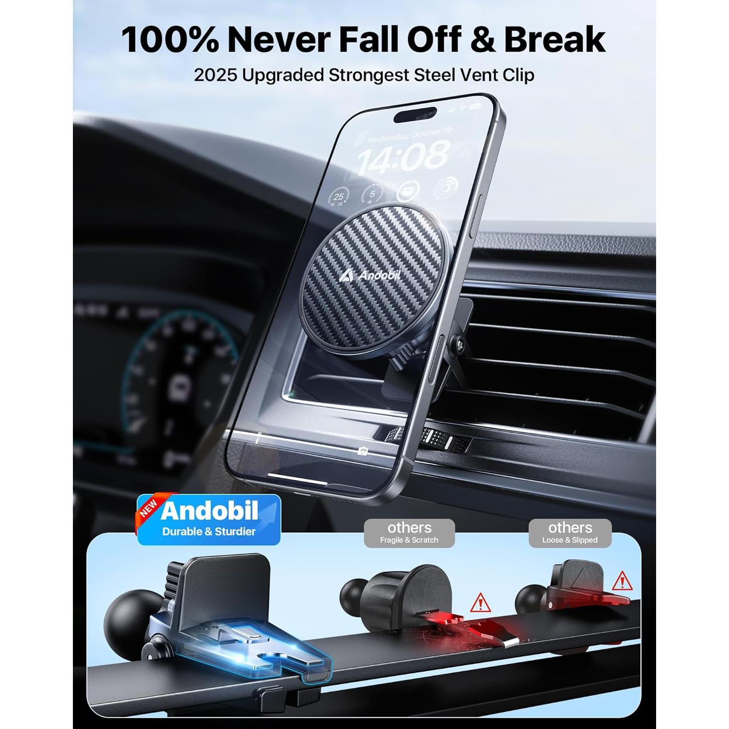 Soporte Magnético 3 en 1 Andobil para Teléfono de Coche