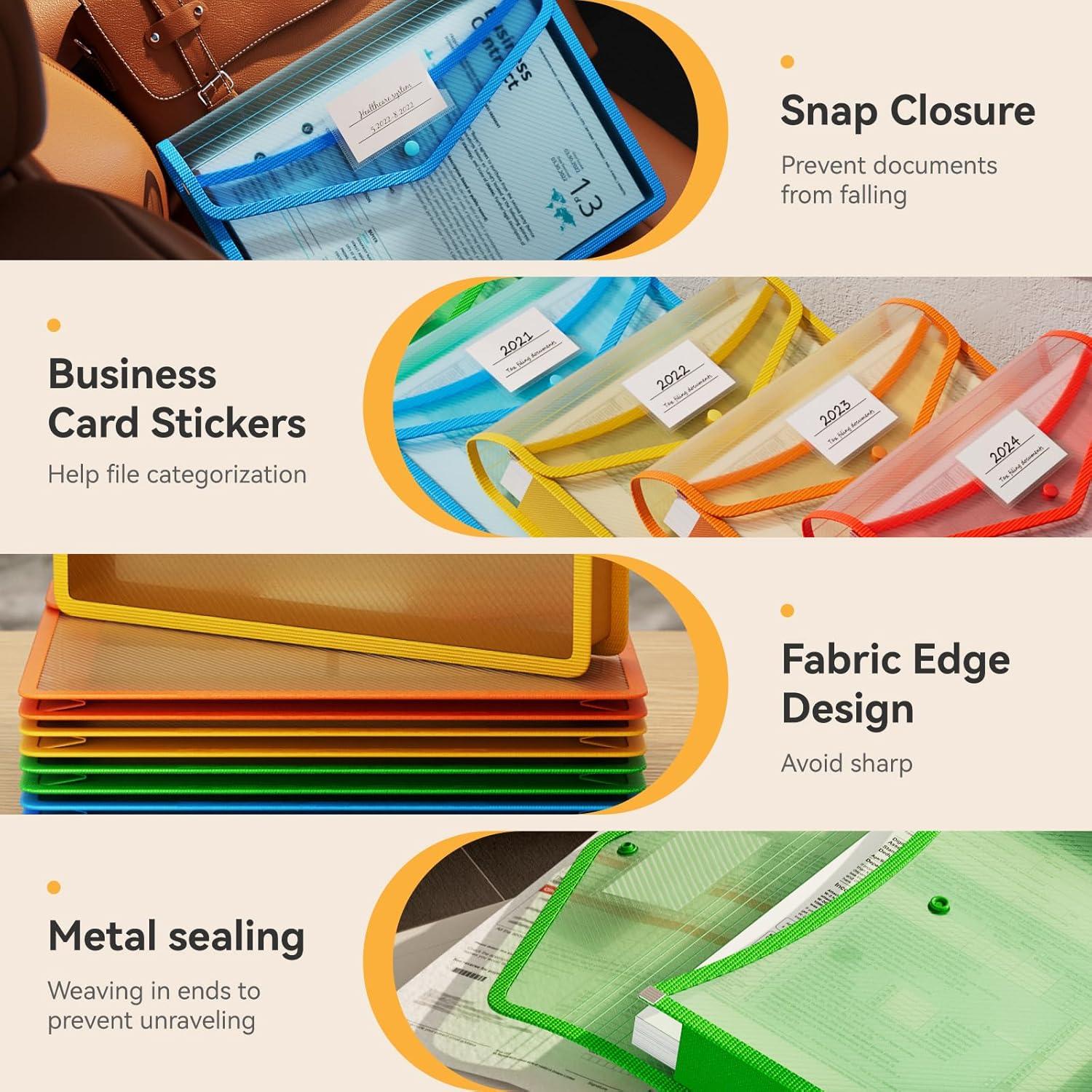 Carpeta Plástica Expansible ABC vida 6 Pcs A4 1000 Hojas