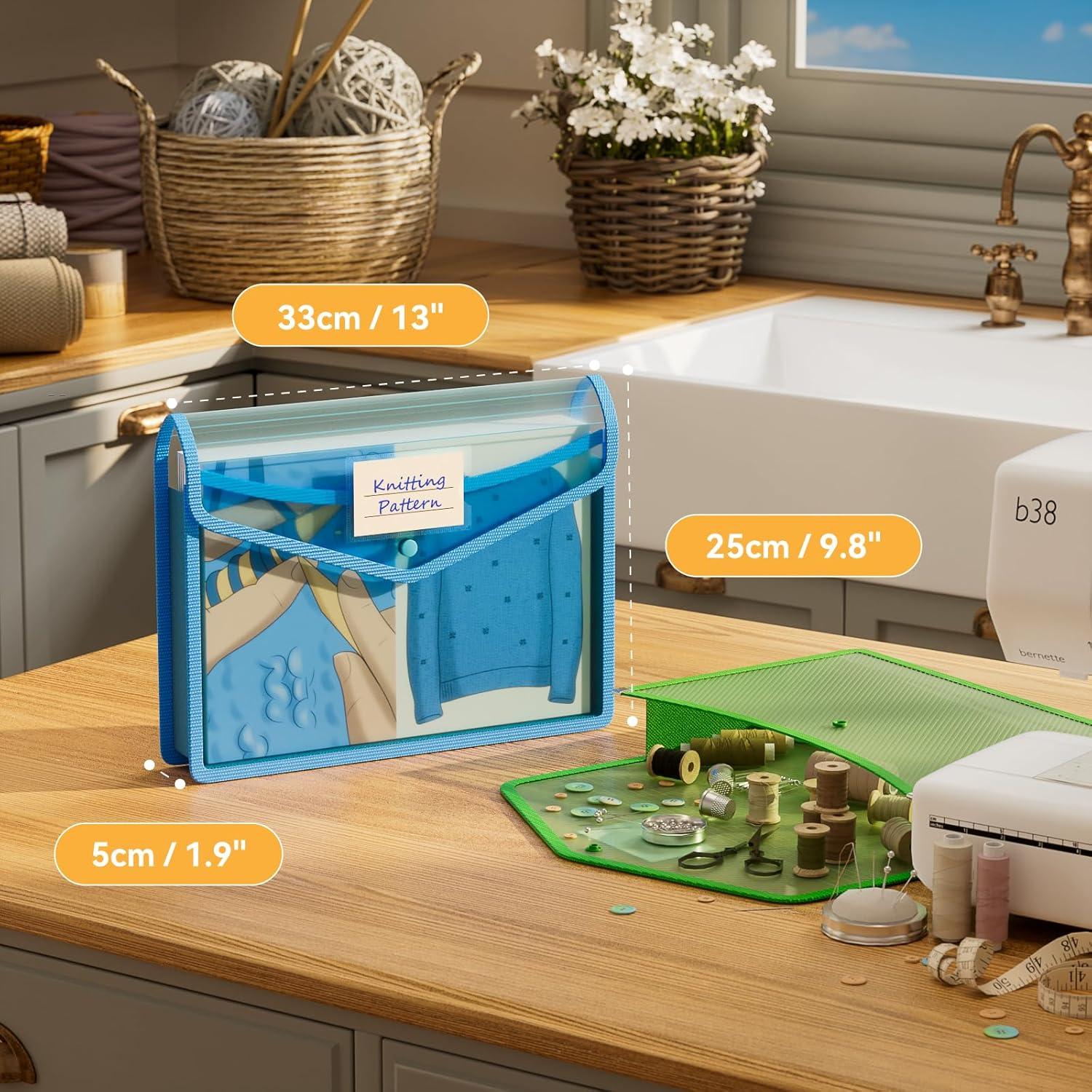 Carpeta Plástica Expansible ABC vida 6 Pcs A4 1000 Hojas