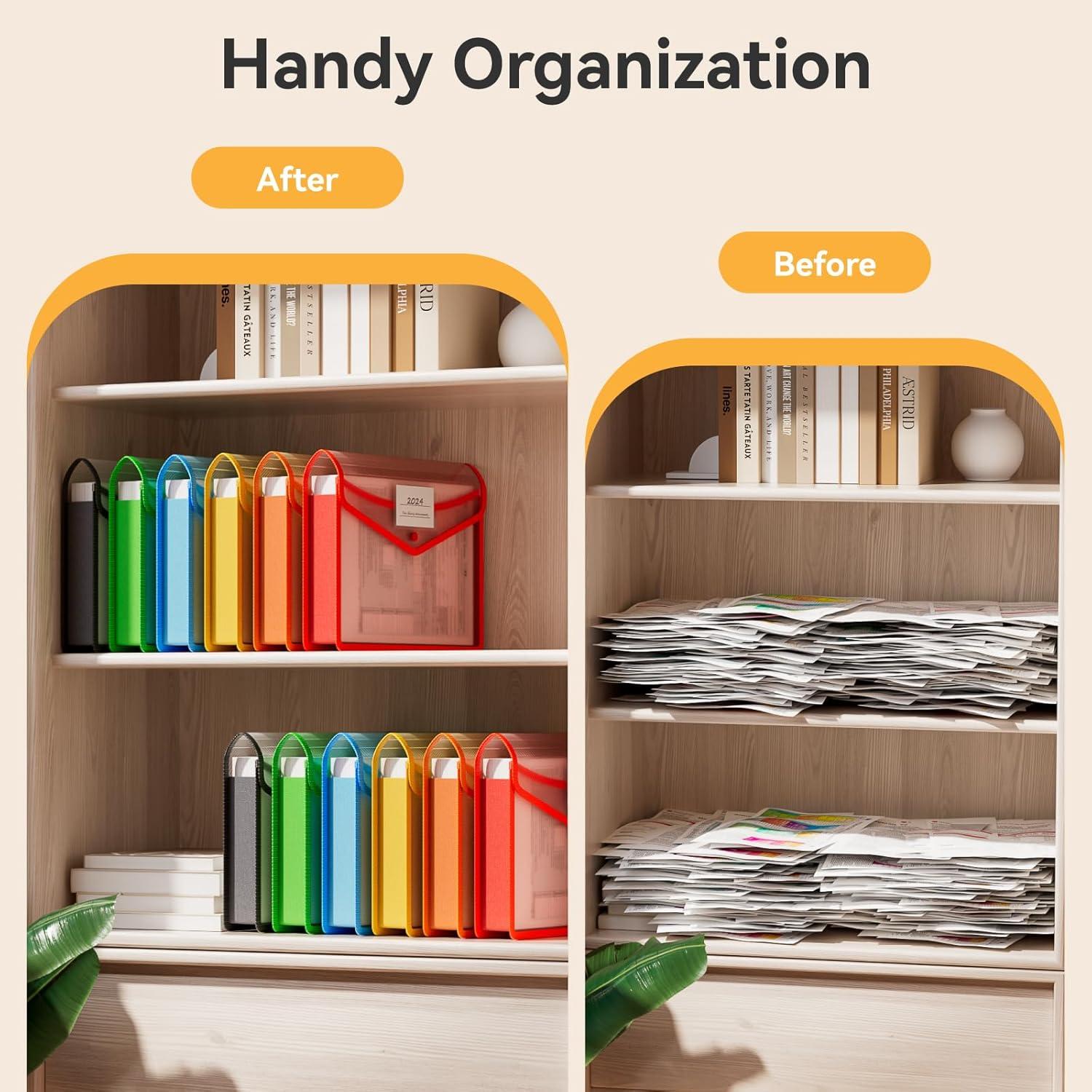 Carpeta Plástica Expansible ABC vida 6 Pcs A4 1000 Hojas