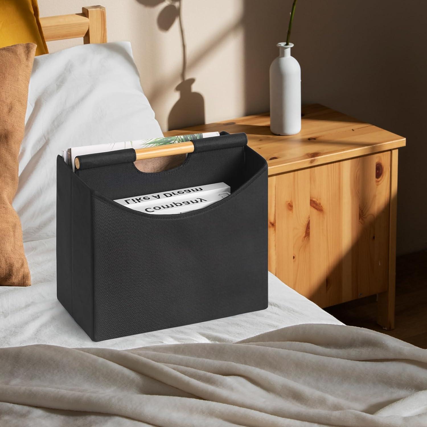 Soporte de Revistas Plegable Neateam Negro 32x17.3x27.4 cm