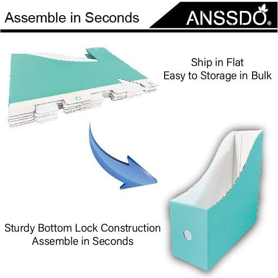 Paquete de 12 Sujetadores de Revistas de Cartón Premium