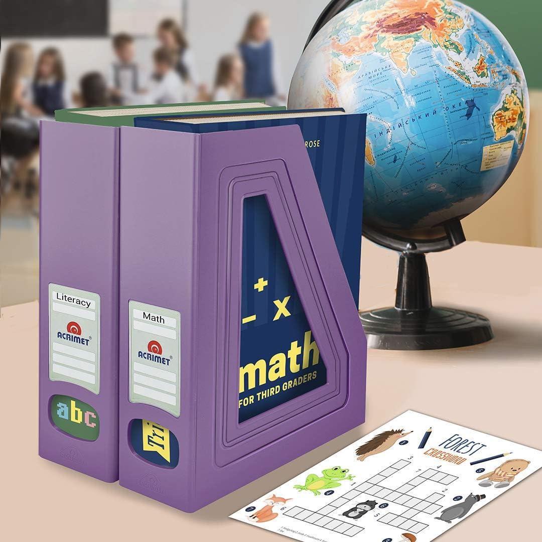 Soporte para Revistas Acrimet, Plástico Púrpura, Paquete de 2