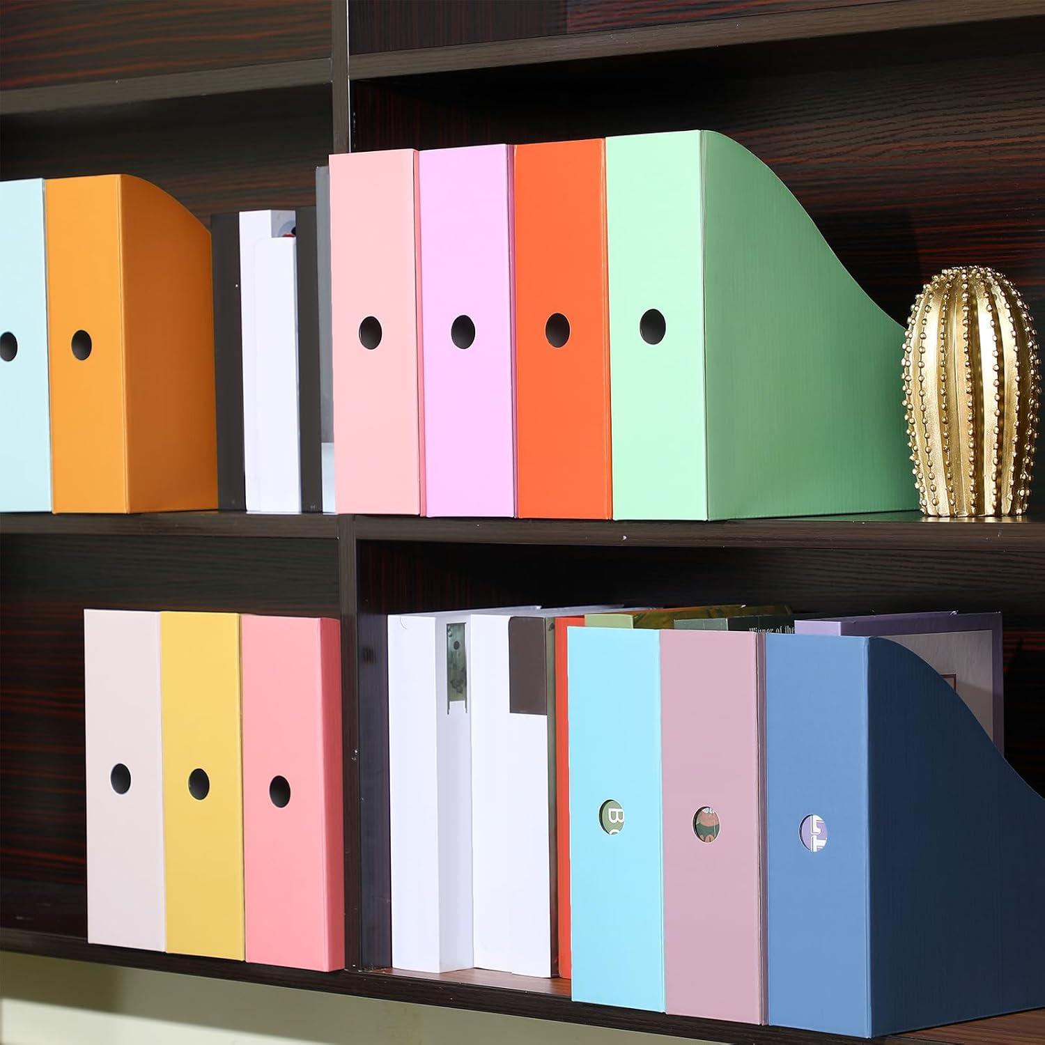 Soportes de Revistas de Cartón Colarr 12 Colores con Etiquetas