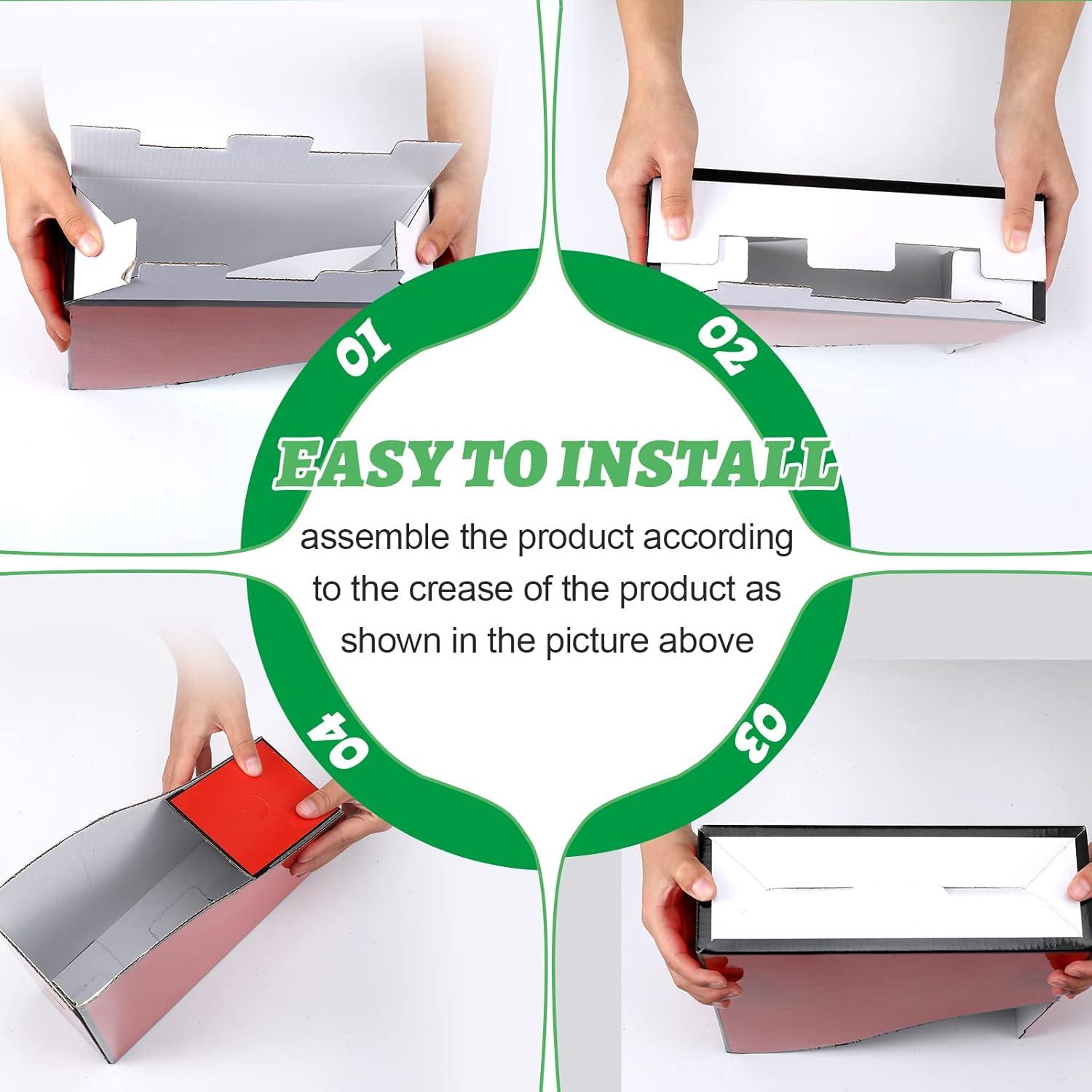 Organizador de Revistas de Cartón BBTO 24 Piezas Multicolor 26.9x25.9x8.9cm