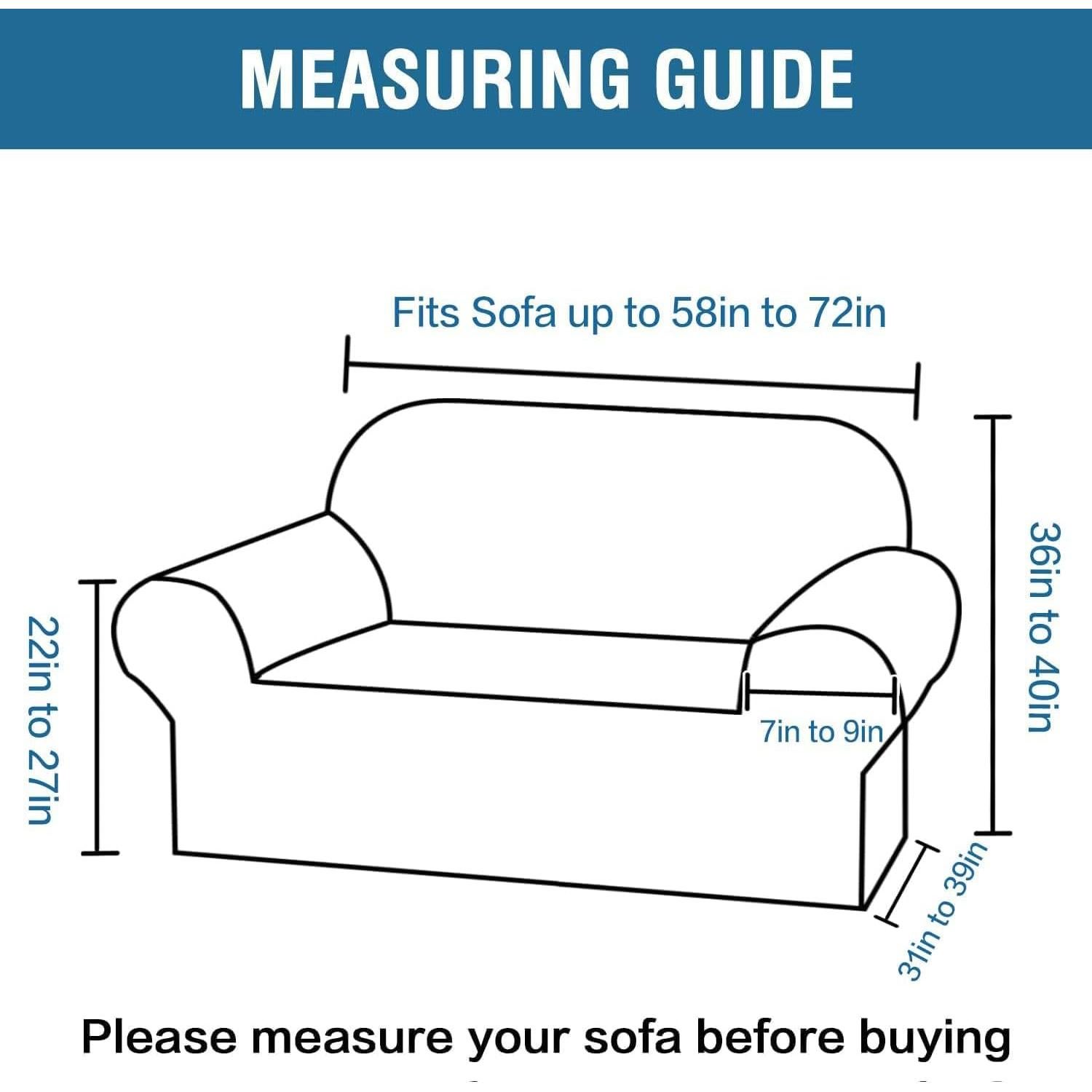 Funda de Sofá H.VERSAILTEX Terciopelo 2 Cojines Marrón 147-183 cm