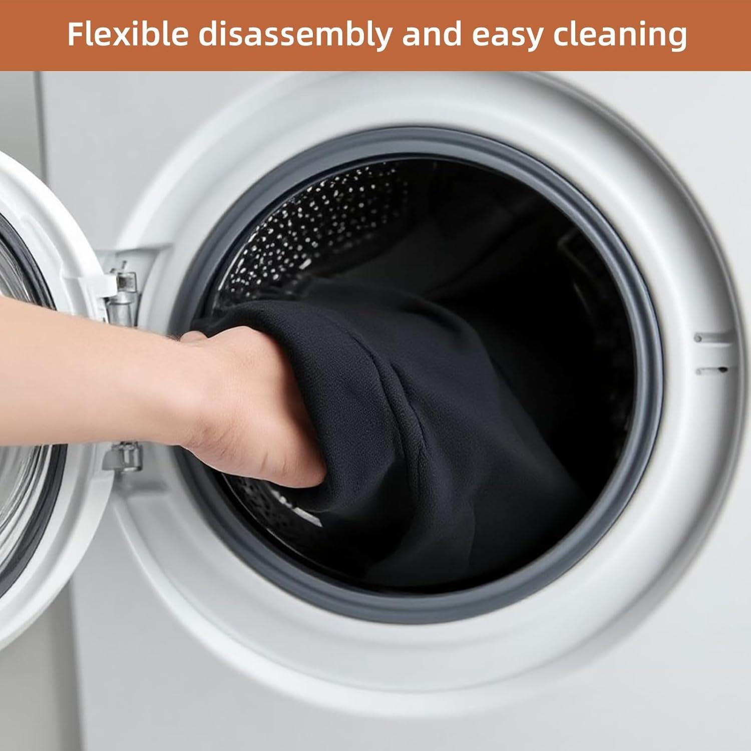 Thin Draft Stopper for Bottom of Door, 30'' to 36'' Under Door Gap Filler, Soundproof Door, Adjustable Fit – Double Side Block Design, Keeps Noise,Smell,Light and Warmth/Cold (Black, 30" to 36")