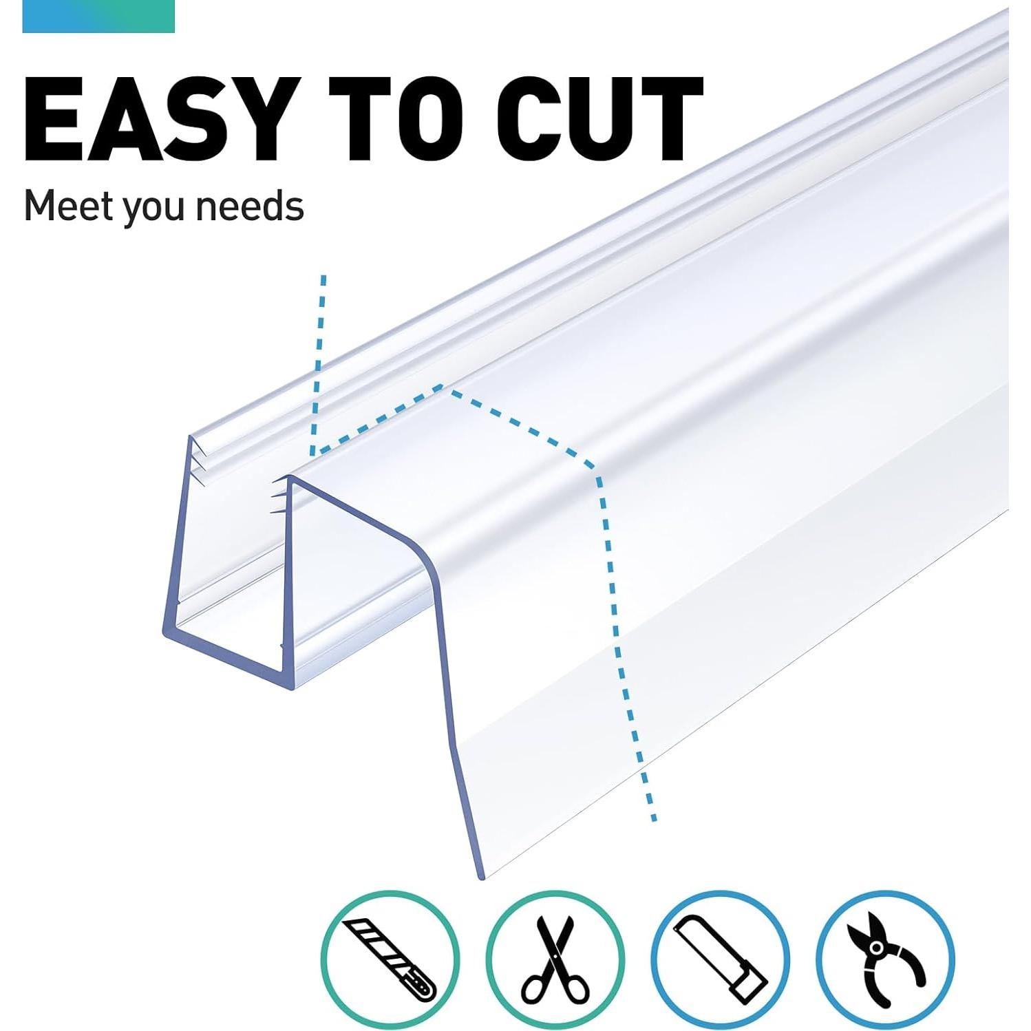 Sello Inferior para Puerta de Ducha Deslizante FCSOTSPS 2 Piezas