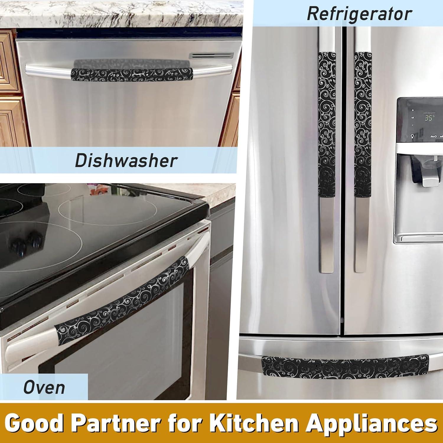 Cubiertas para Manijas de Refrigerador Luludamier - Juego de 4, Antideslizantes