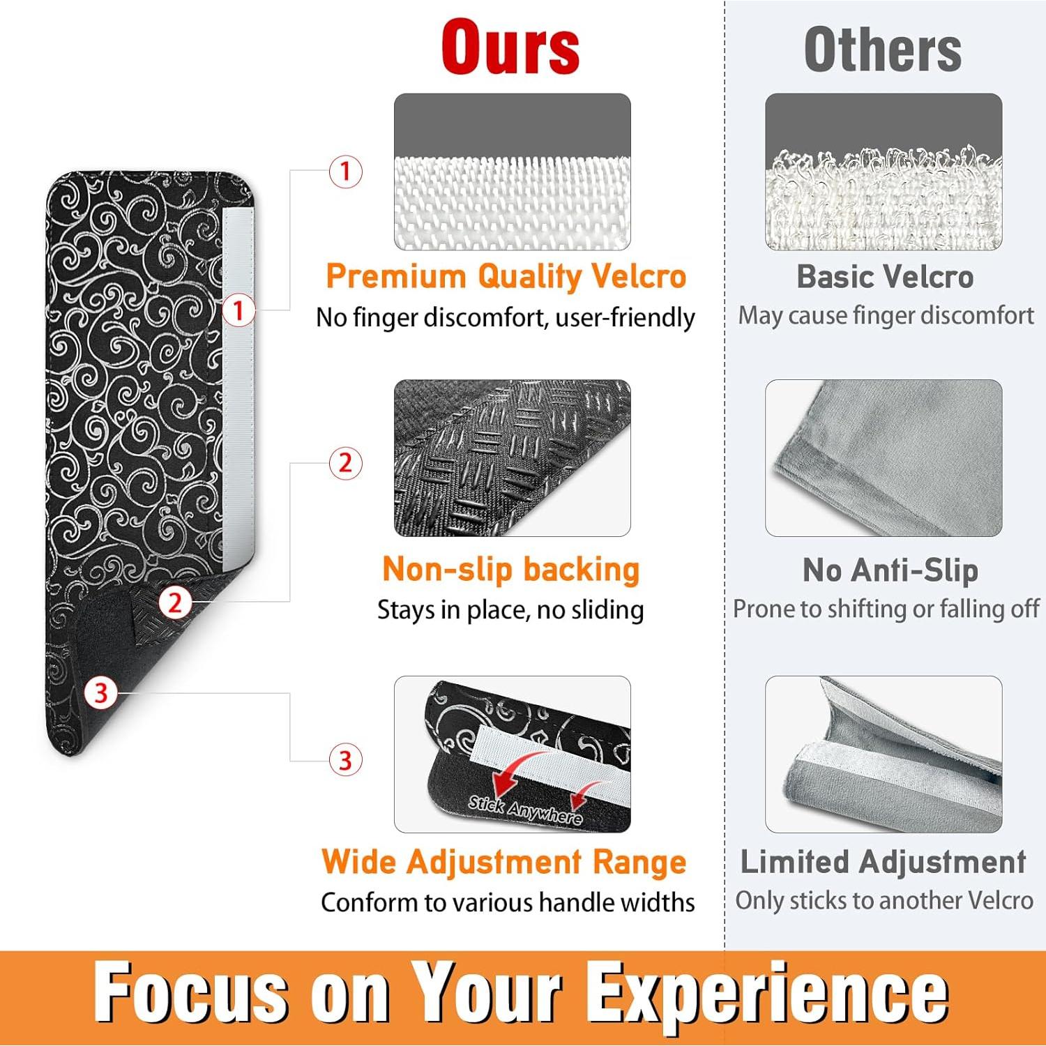 Cubiertas para Manijas de Refrigerador Luludamier - Juego de 4, Antideslizantes