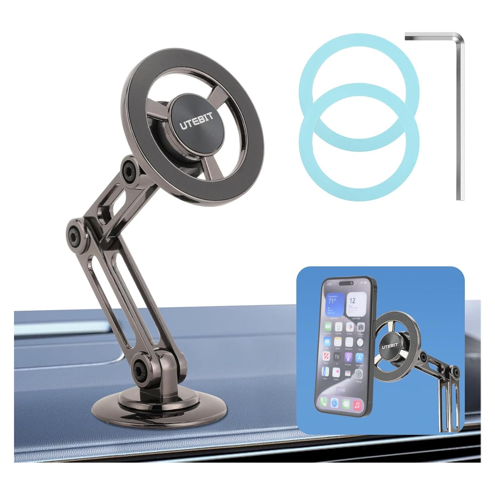 Soporte para Teléfono de Coche UTEBIT Magsafe Ajustable 360°