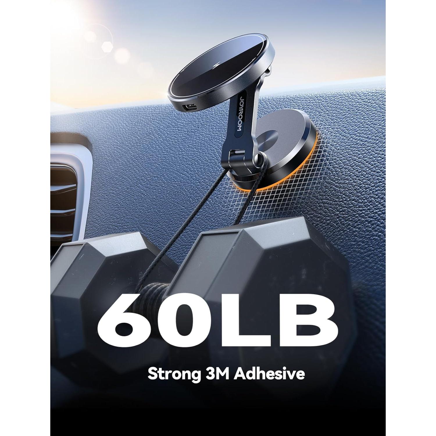 Cargador Inalámbrico para Auto JOYROOM MagSafe 15W Negro