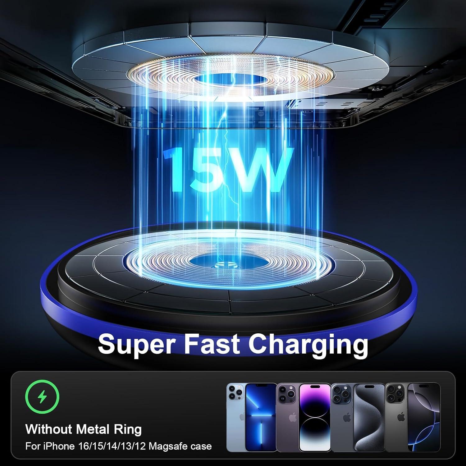 Cargador Inalámbrico Magnético para Auto 15W SHENZHEN