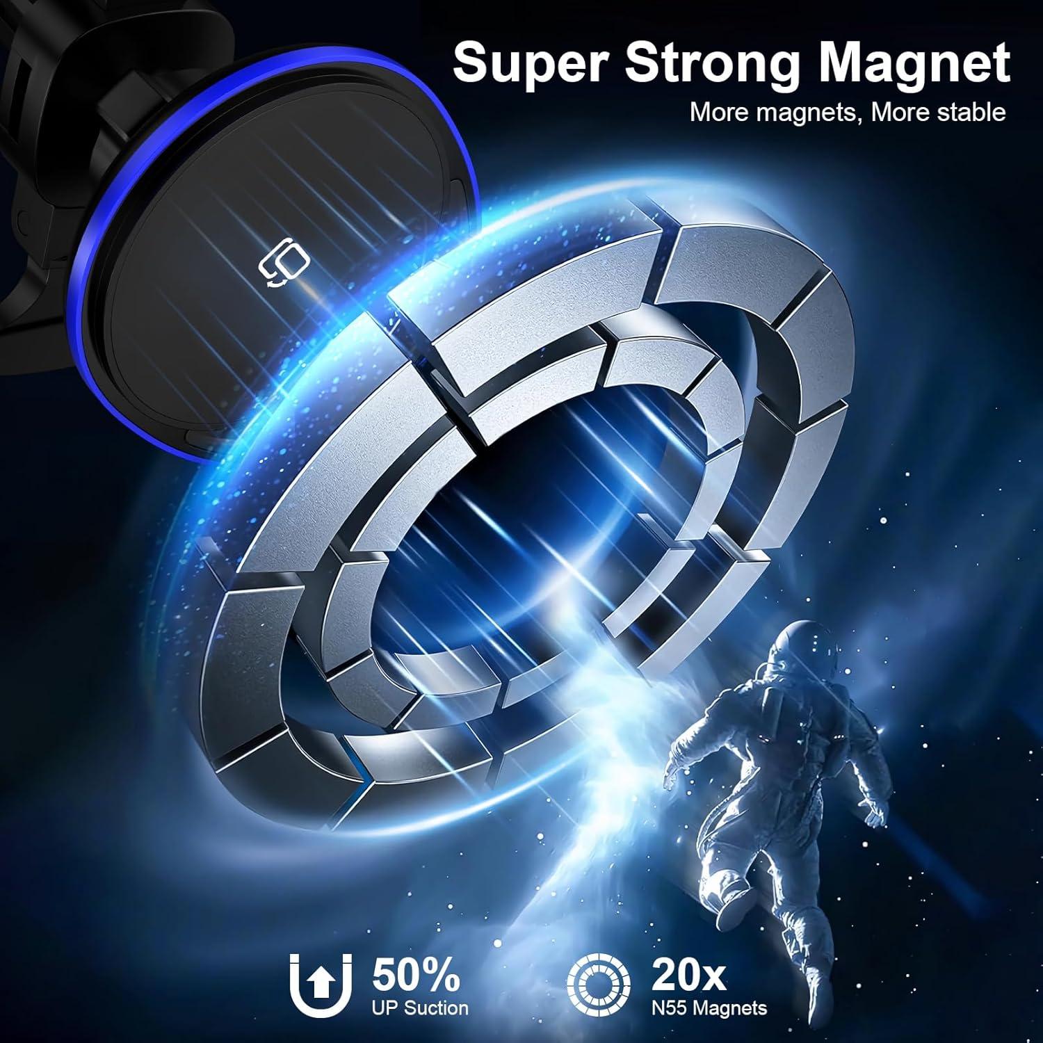 Cargador Inalámbrico Magnético para Auto 15W SHENZHEN