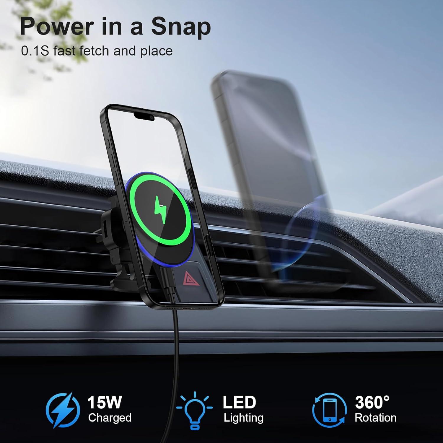 Cargador Inalámbrico Magnético para Auto 15W SHENZHEN