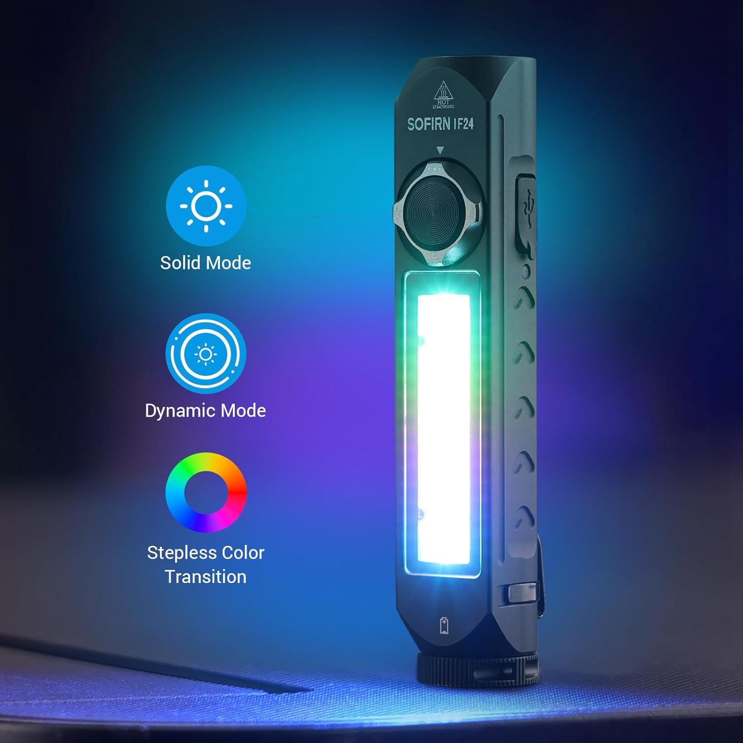 Linterna Recargable Sofirn IF24 2000 Lúmenes LED EDC