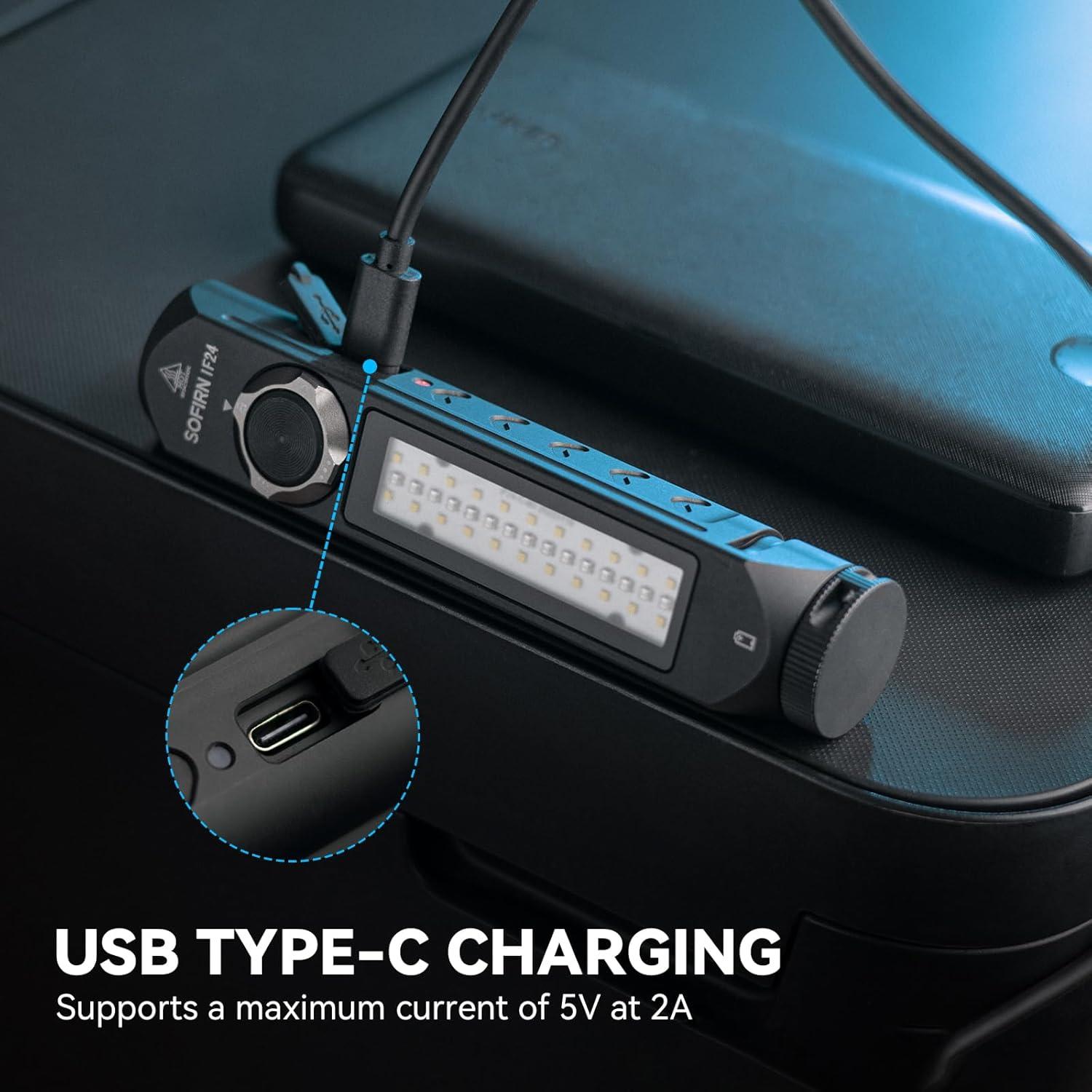 Linterna Recargable Sofirn IF24 2000 Lúmenes LED EDC