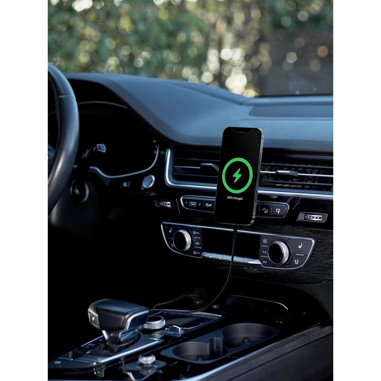 Cargador Inalámbrico Magnético para Auto Belkin 20W MagSafe