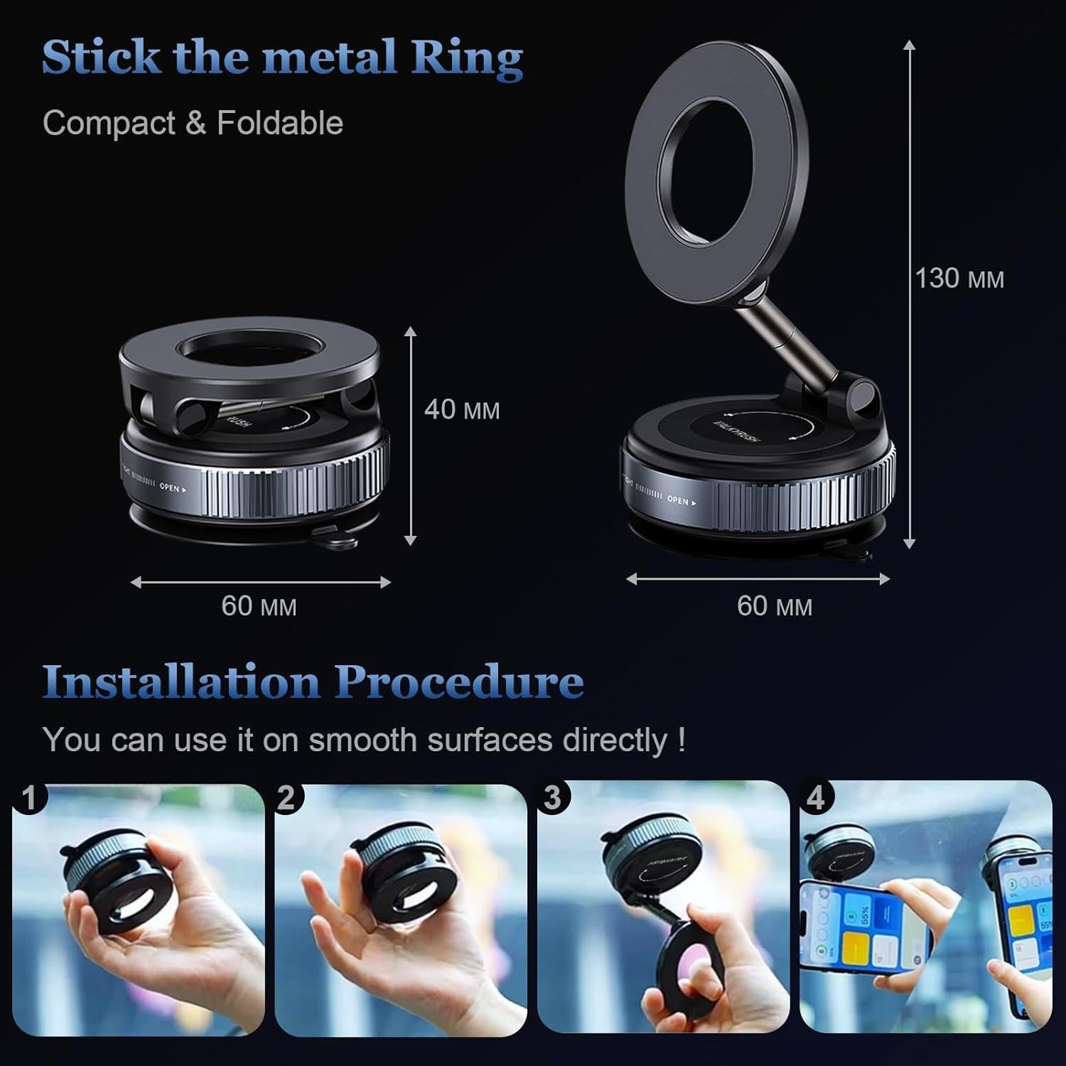 Soporte Magnético para Teléfono VALKYRUSH para Coche 360°