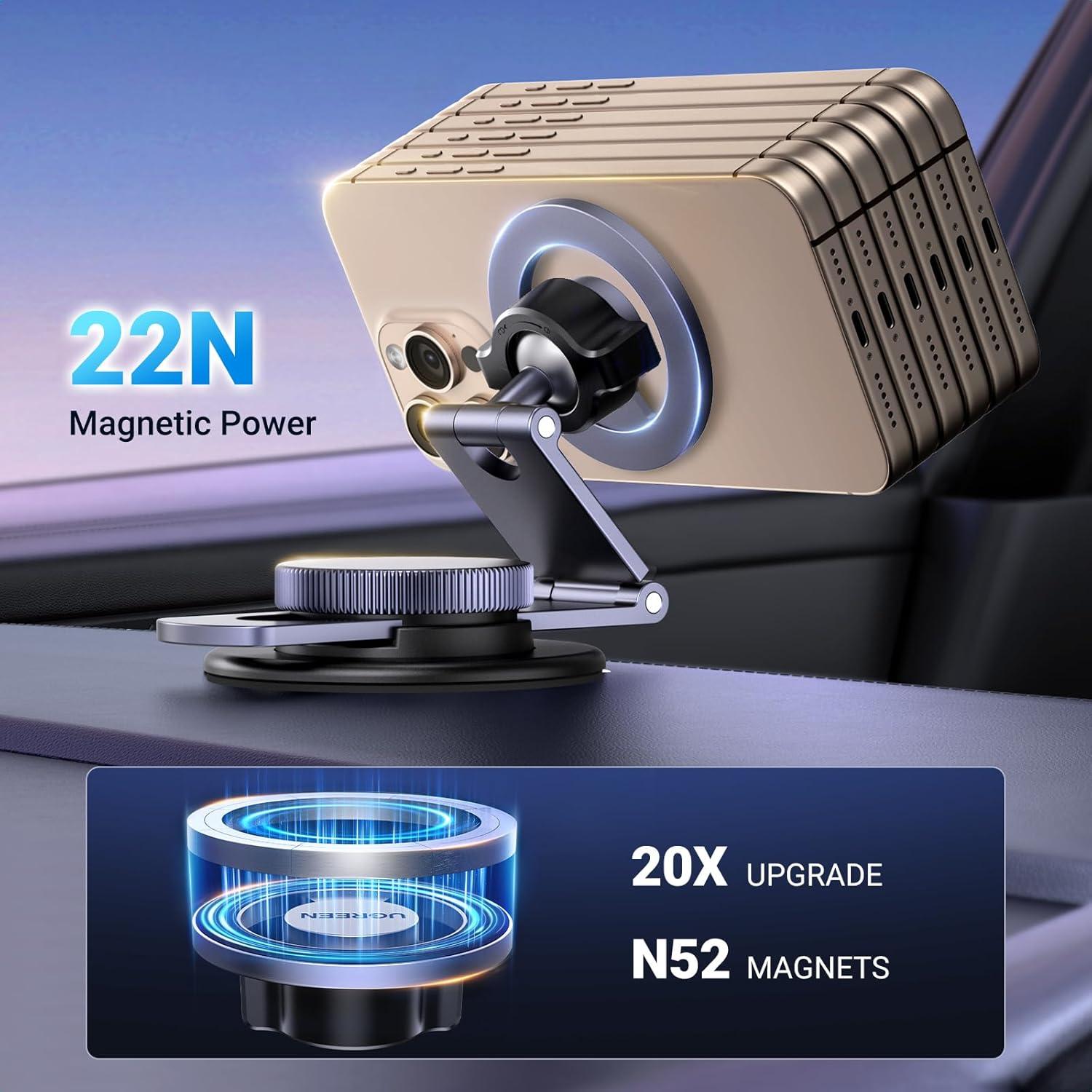 Soporte Magnético para Coche UGREEN MagSafe 360° para iPhone